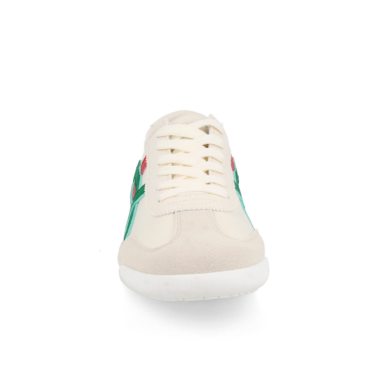 Tenis Urbano Vazza color Beige con Verde para Mujer
