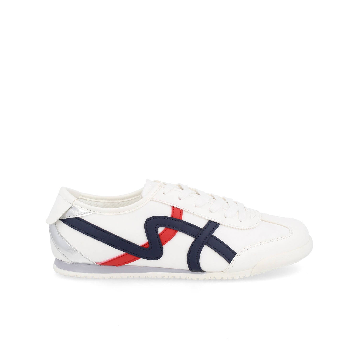 Tenis Urbano Vazza color Beige con Azul para Mujer