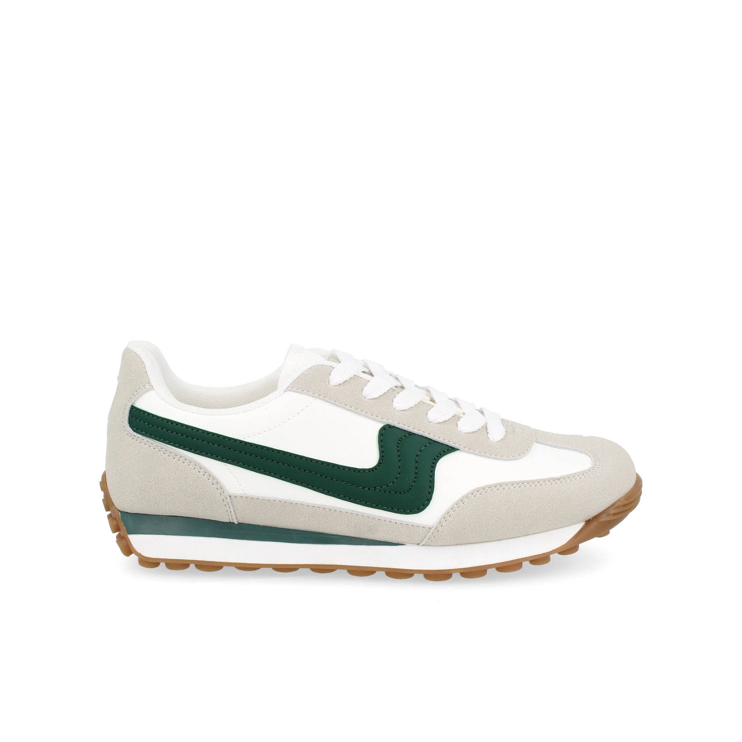Tenis Urbano Vazza color Blanco con Verde para Mujer