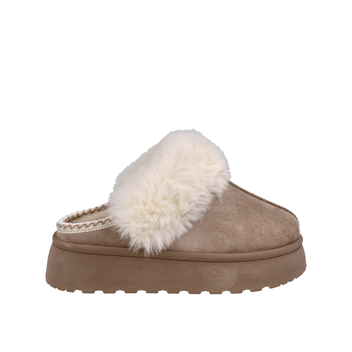 Pantufla Casual Vazza color Beige para Mujer
