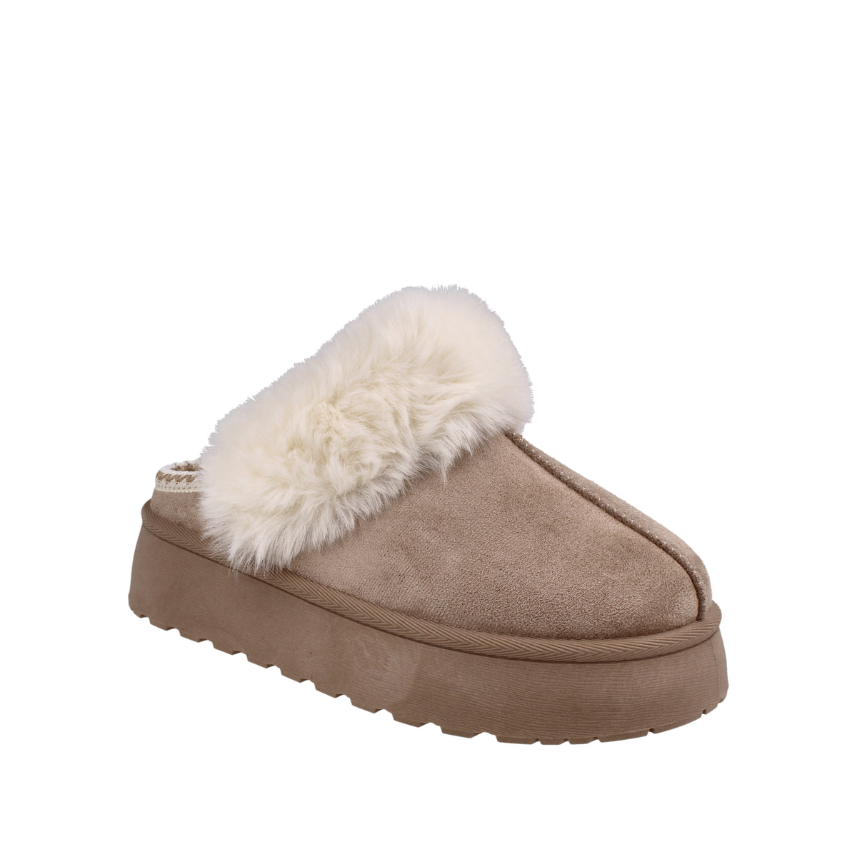 Pantufla Casual Vazza color Beige para Mujer