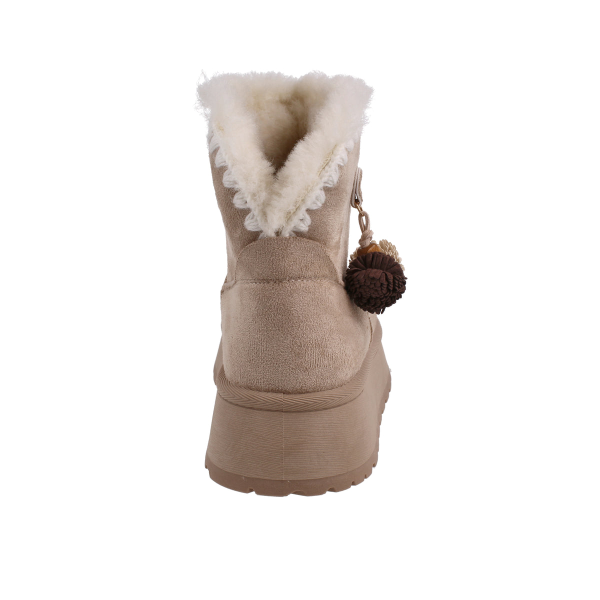 Bota Casual Vazza color Beige para Mujer