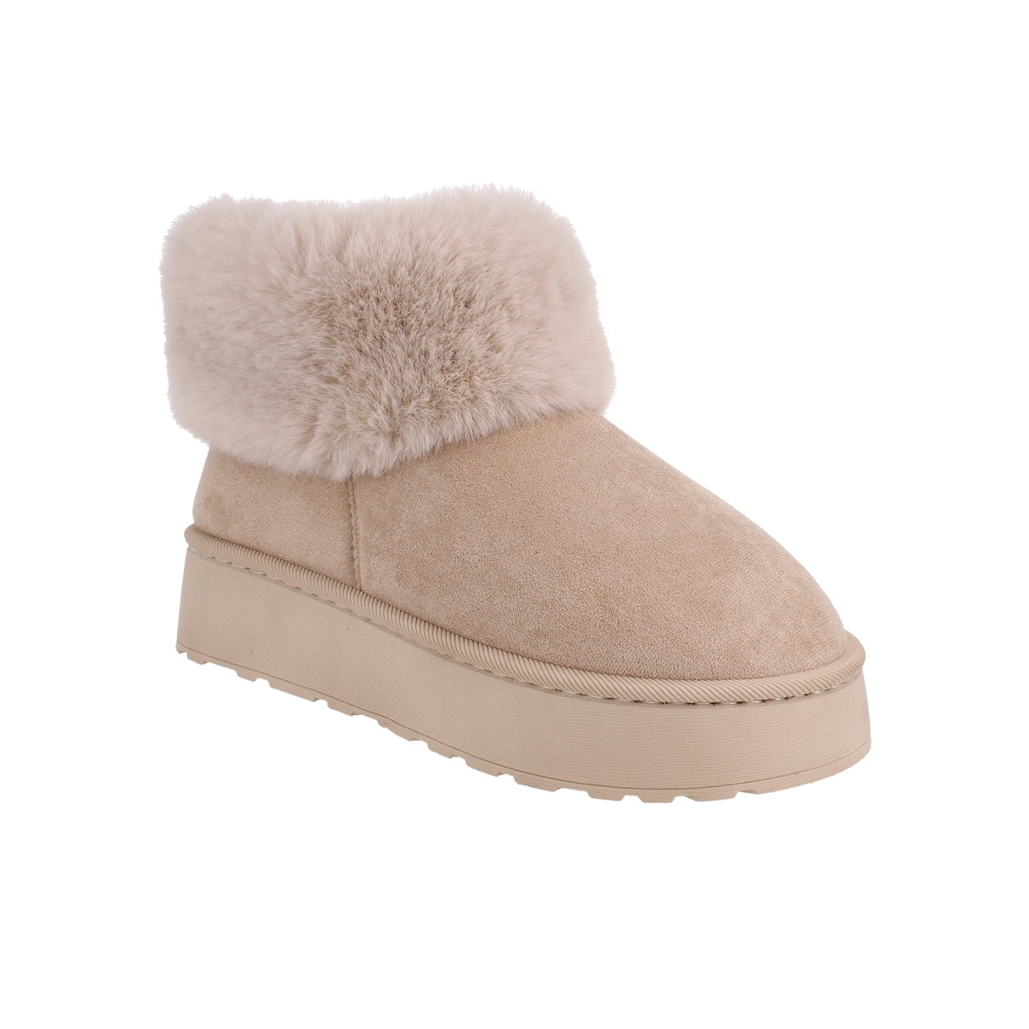 Bota Casual Vazza color Beige para Mujer