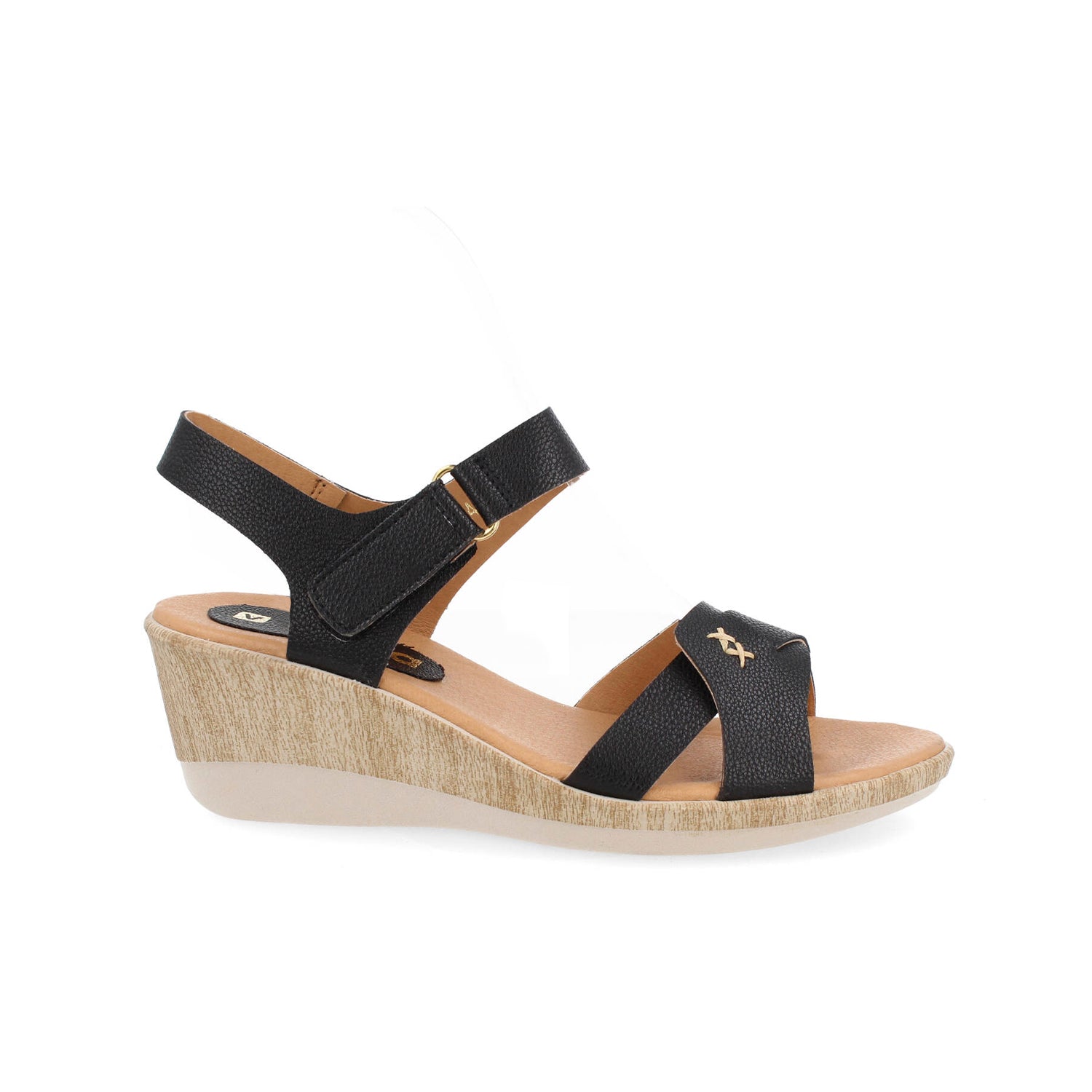 Sandalia Casual Vazza color Negro para Mujer