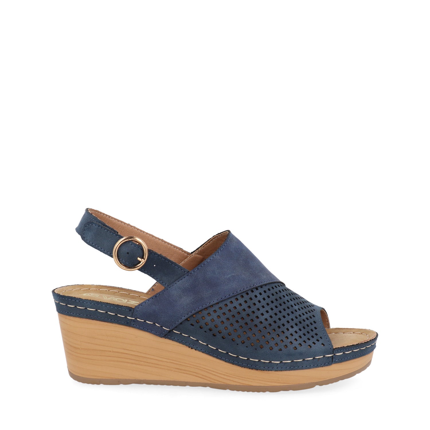 Sandalia Casual Vazza color Azul para Mujer