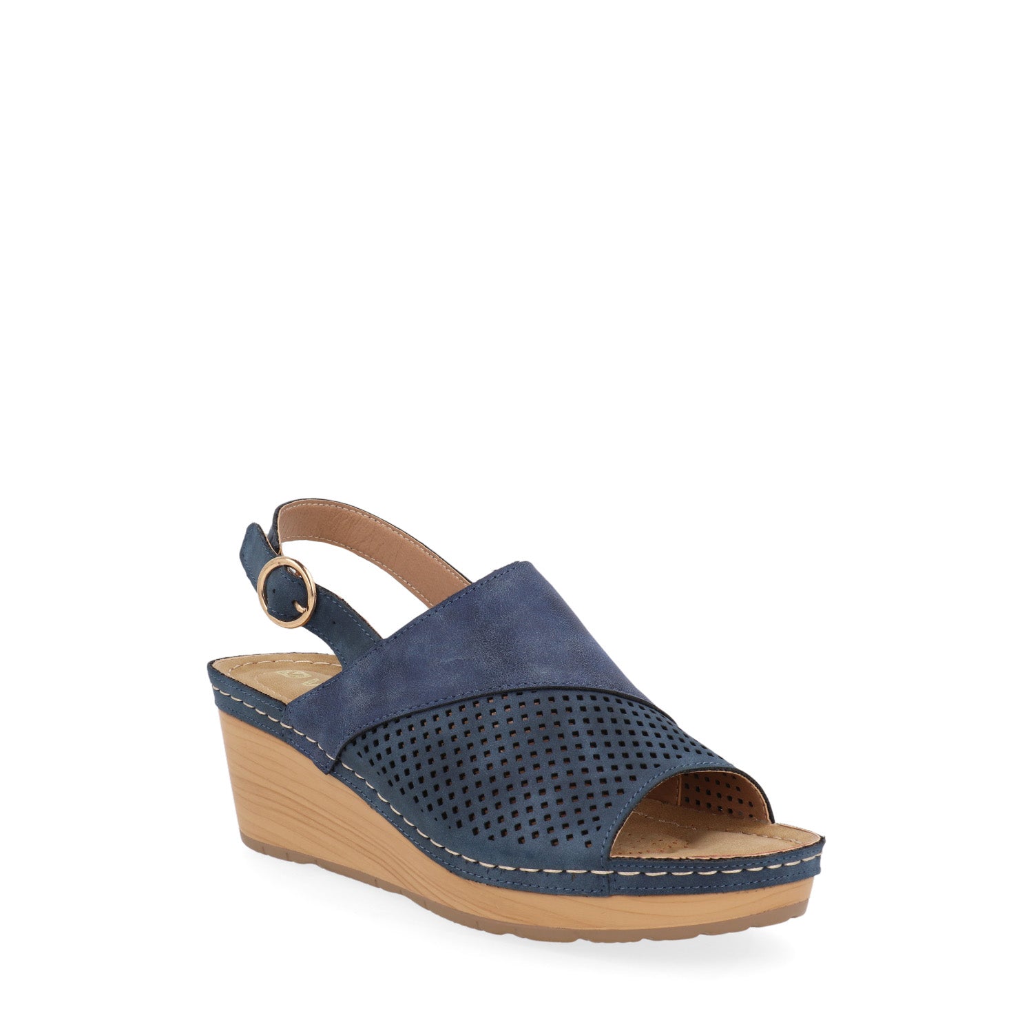 Sandalia Casual Vazza color Azul para Mujer