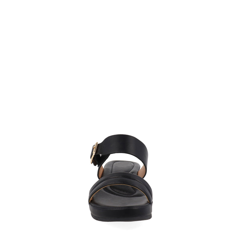 Sandalia Casual Vazza color Negro con Hebilla para Mujer