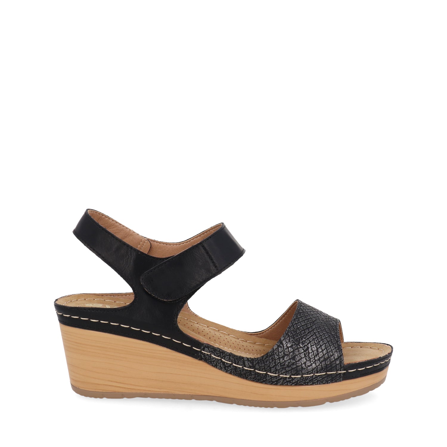 Sandalia Casual Vazza color Negro para Mujer