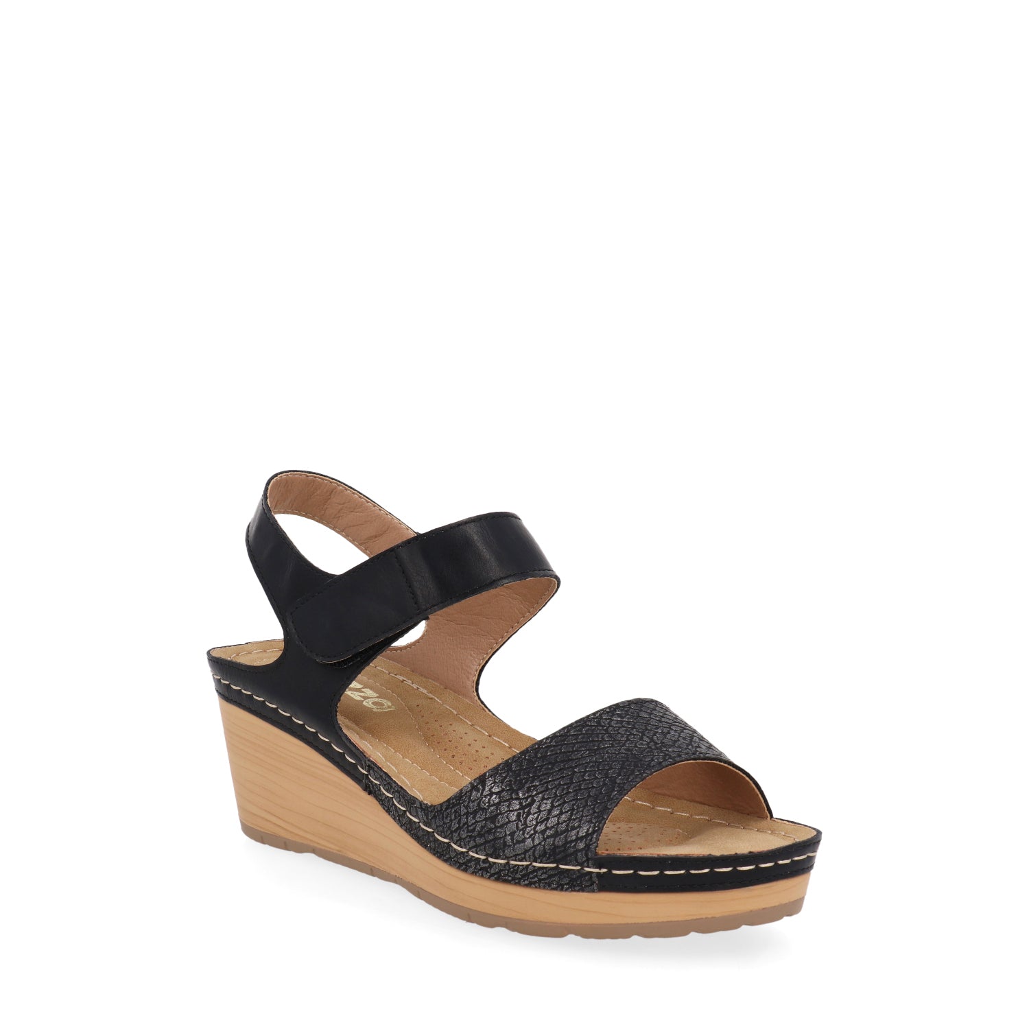 Sandalia Casual Vazza color Negro para Mujer