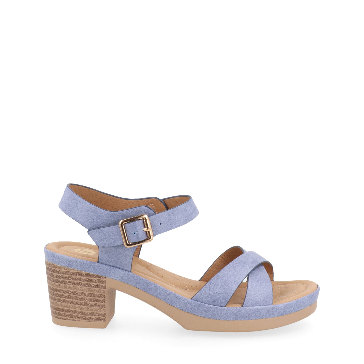 Sandalia Casual Vazza color Azul para Mujer