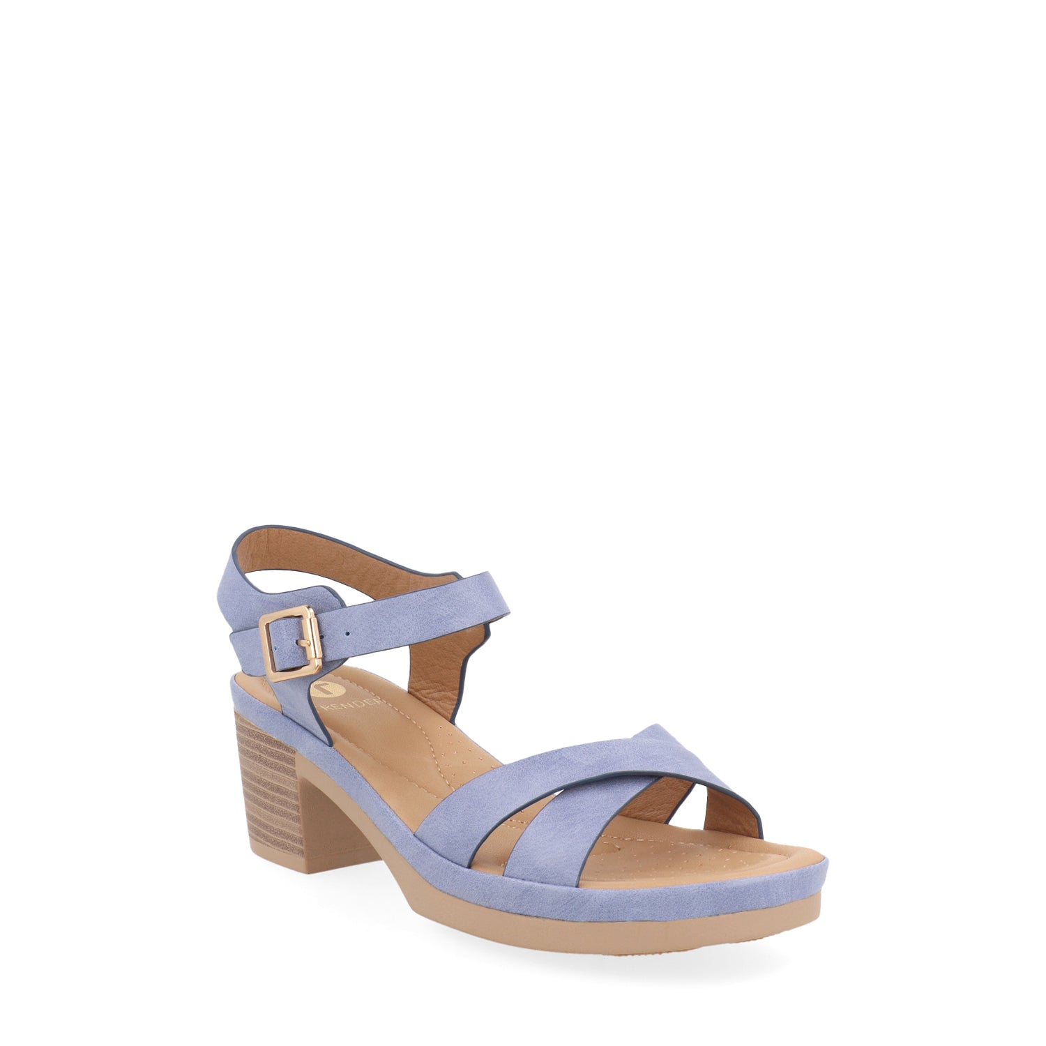 Sandalia Casual Vazza color Azul para Mujer