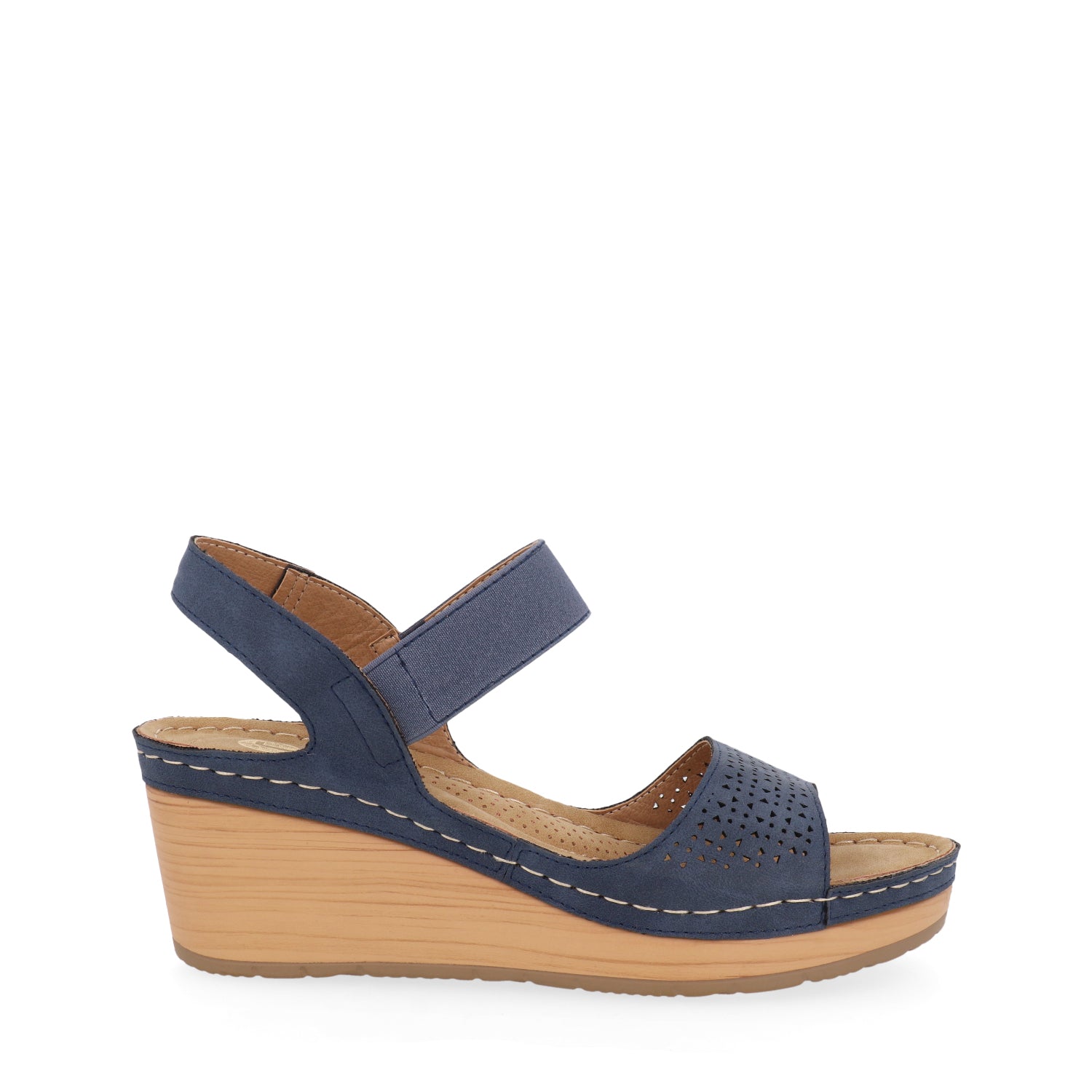 Sandalia Casual Vazza color Azul para Mujer