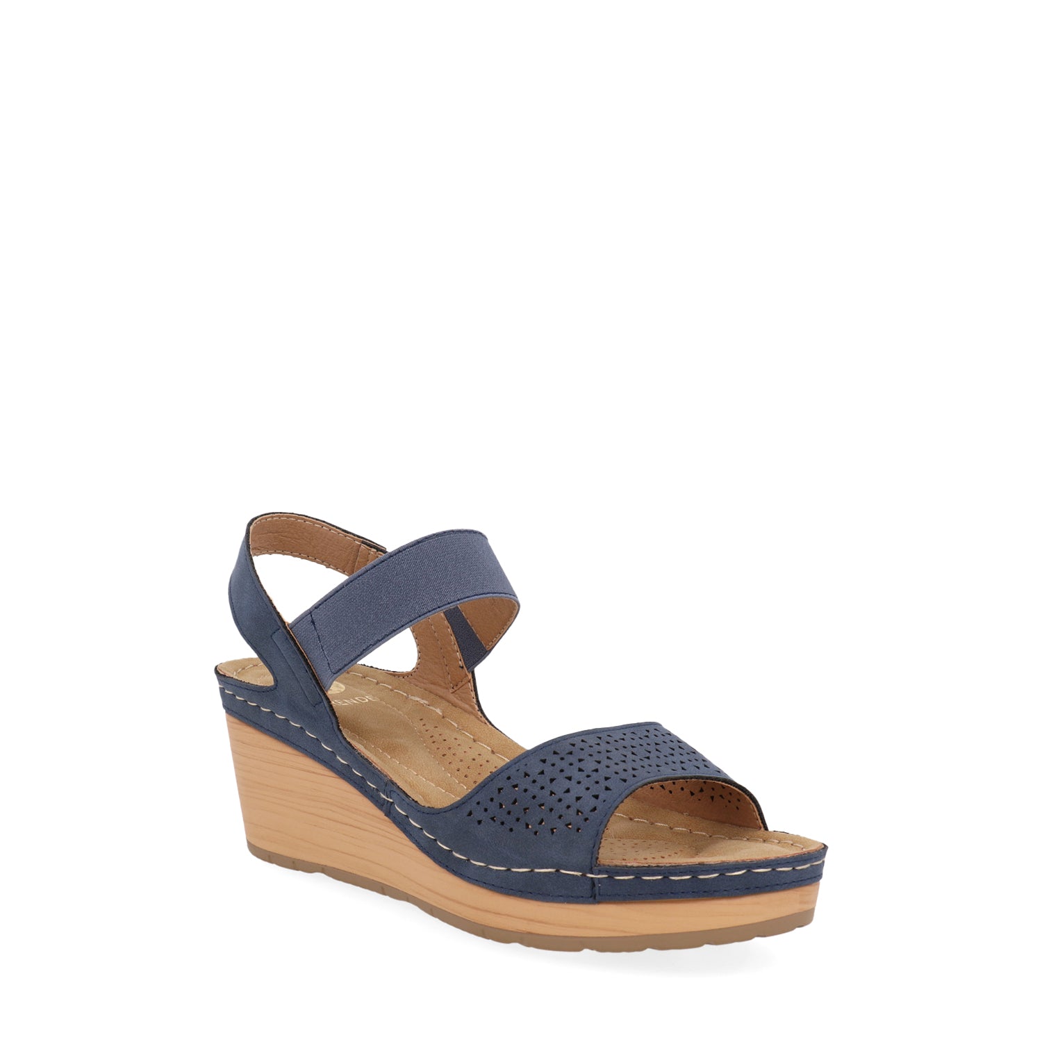 Sandalia Casual Vazza color Azul para Mujer