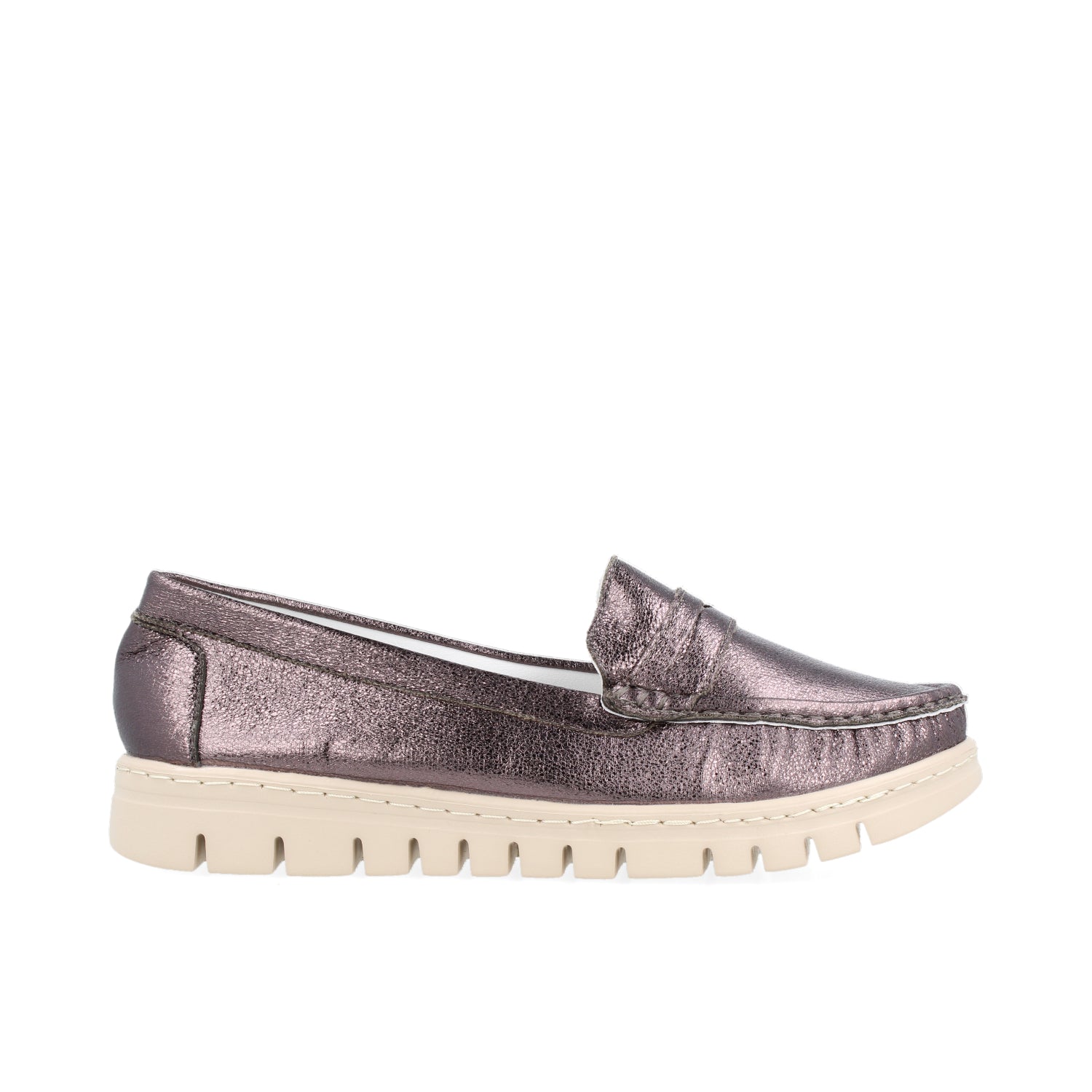 Zapato Casual Vazza color inox para Mujer