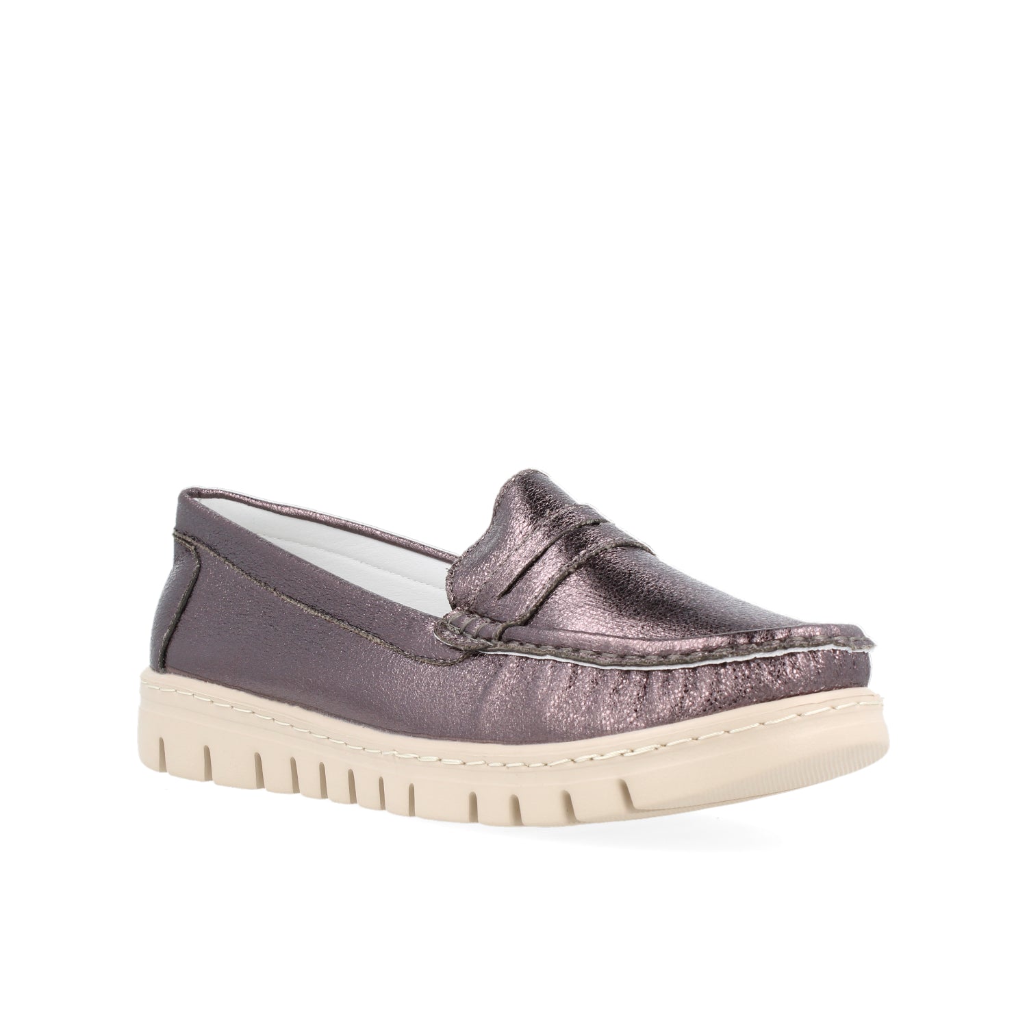 Zapato Casual Vazza color inox para Mujer