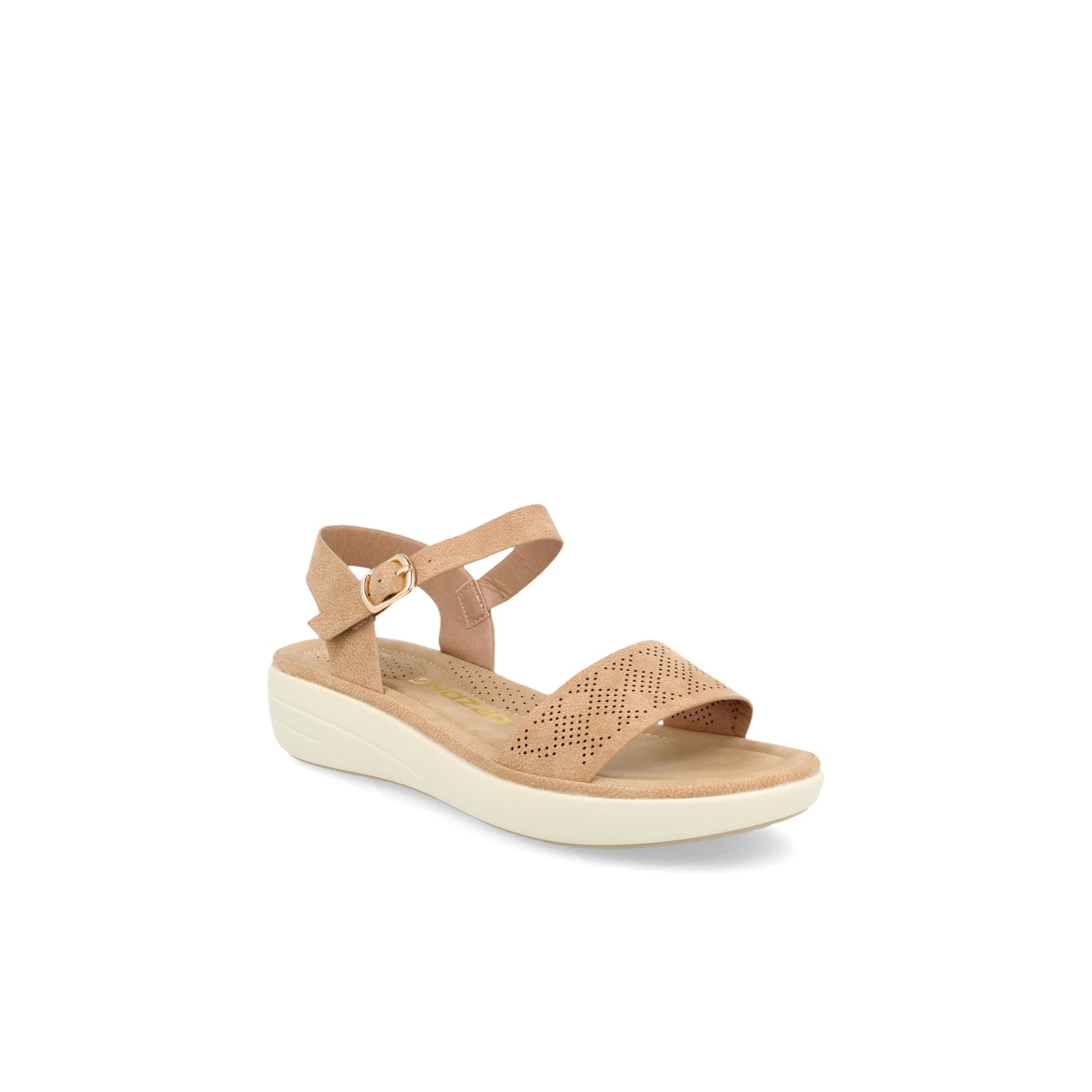 Sandalia Casual Vazza color Camel para Mujer