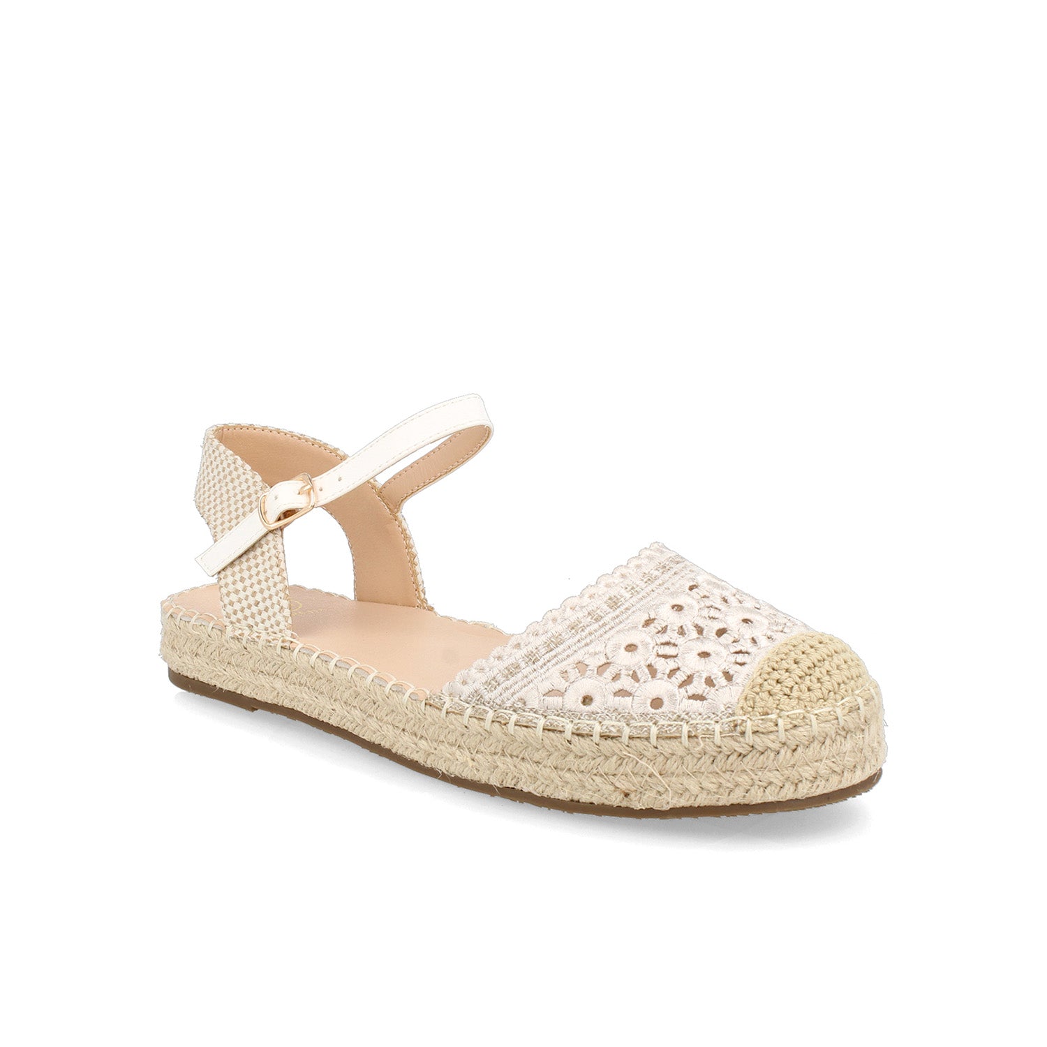 Alpargata Casual Vazza color Latte para Mujer