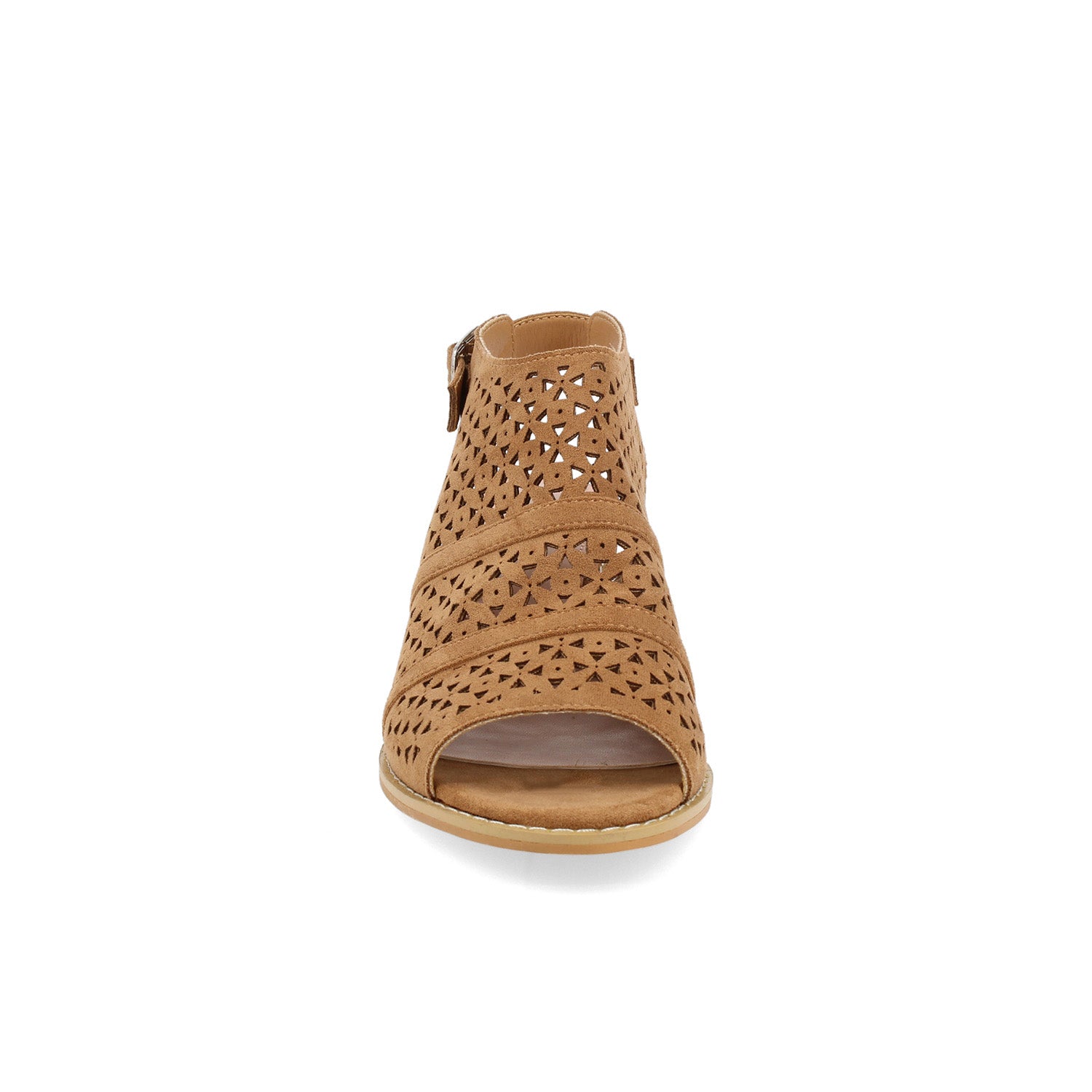Zuecos Casual Vazza color Camel para Mujer