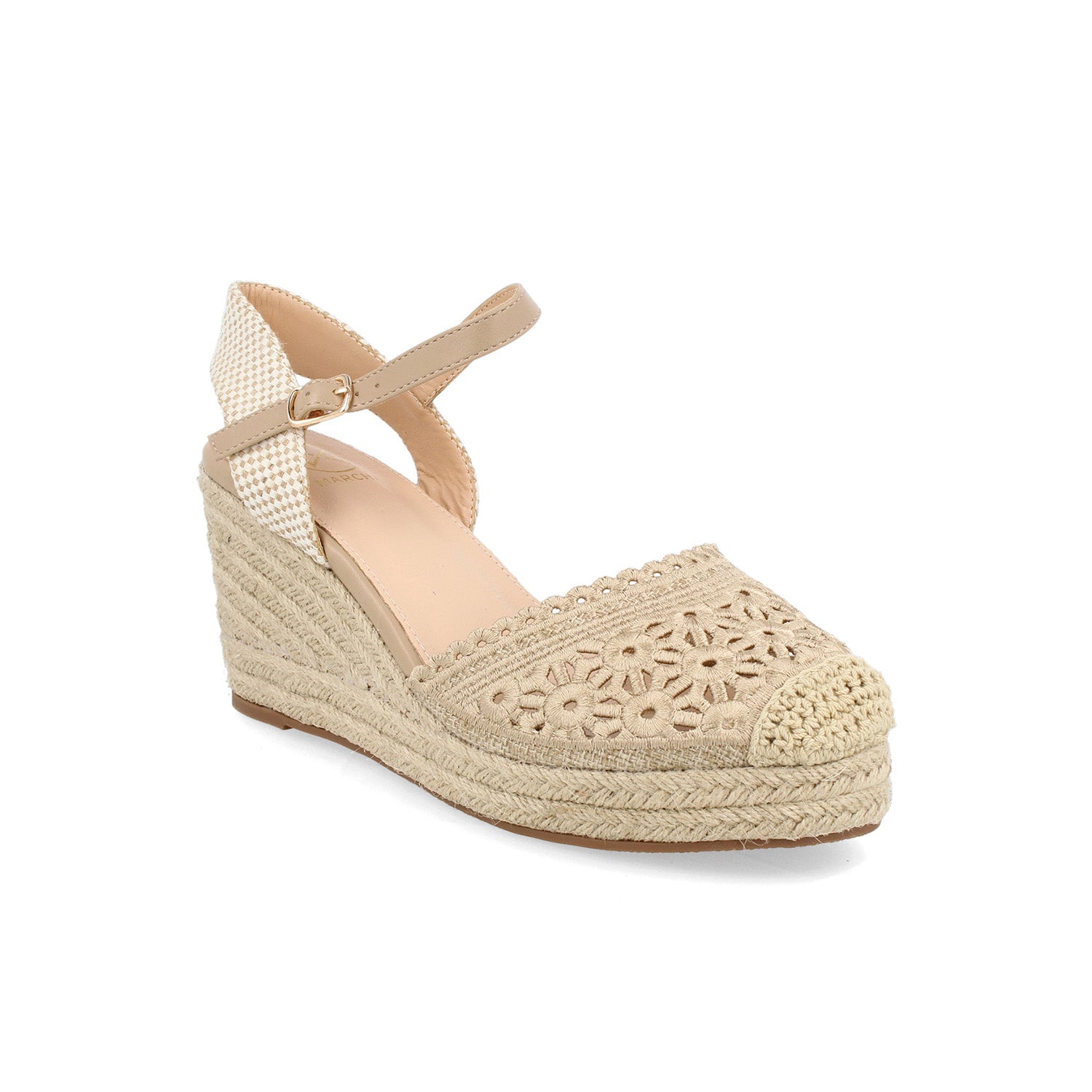 Alpargata Casual Vazza color Beige para Mujer