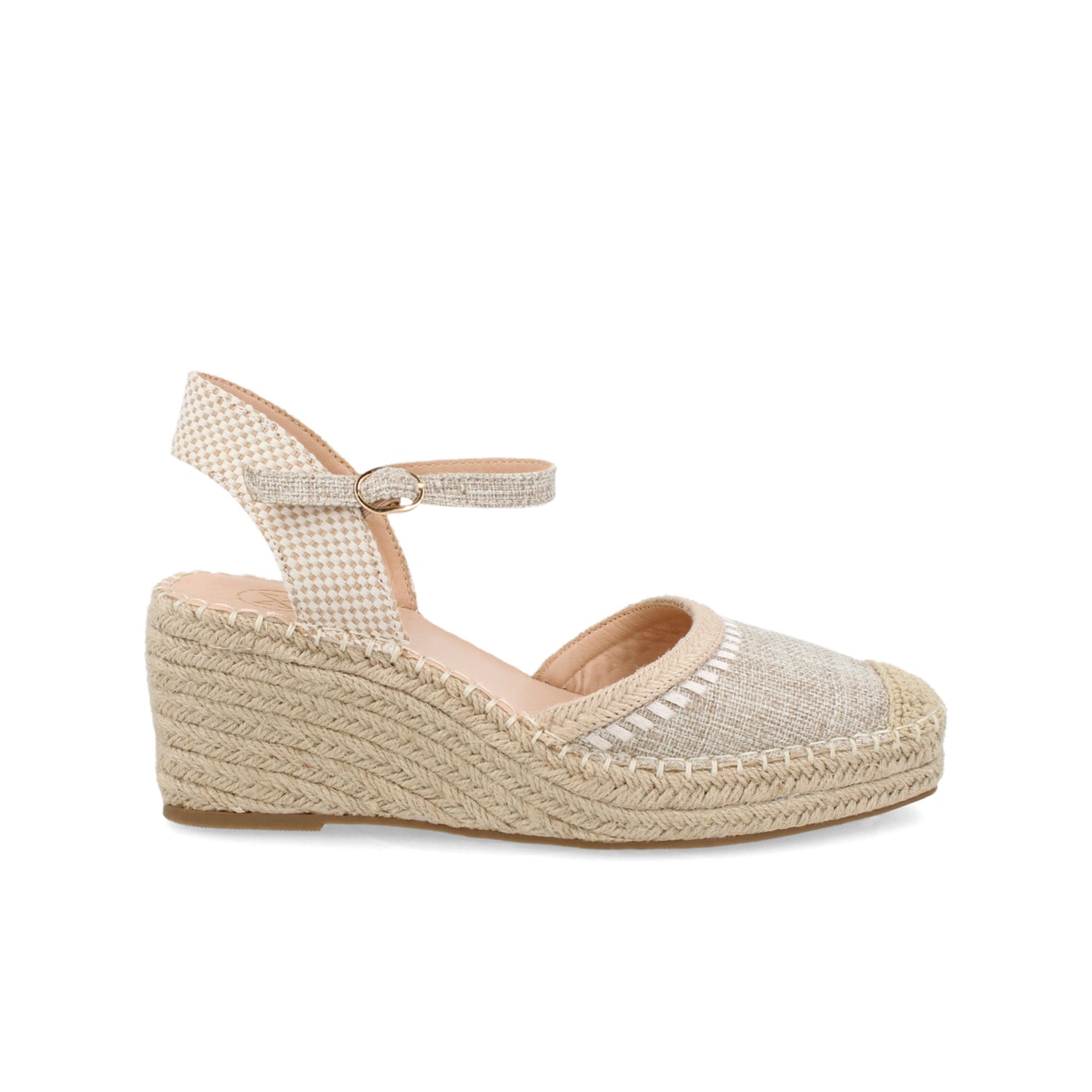 Alpargata Casual Vazza color Beige para Mujer