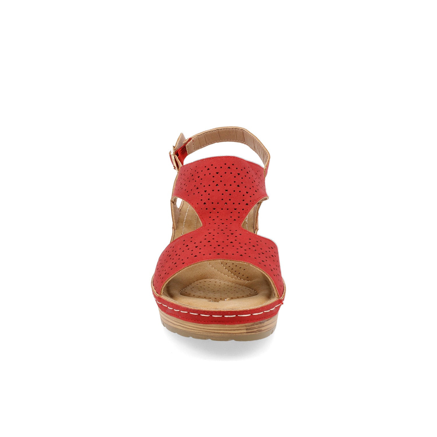 Sandalia Casual Vazza color Rojo para Mujer