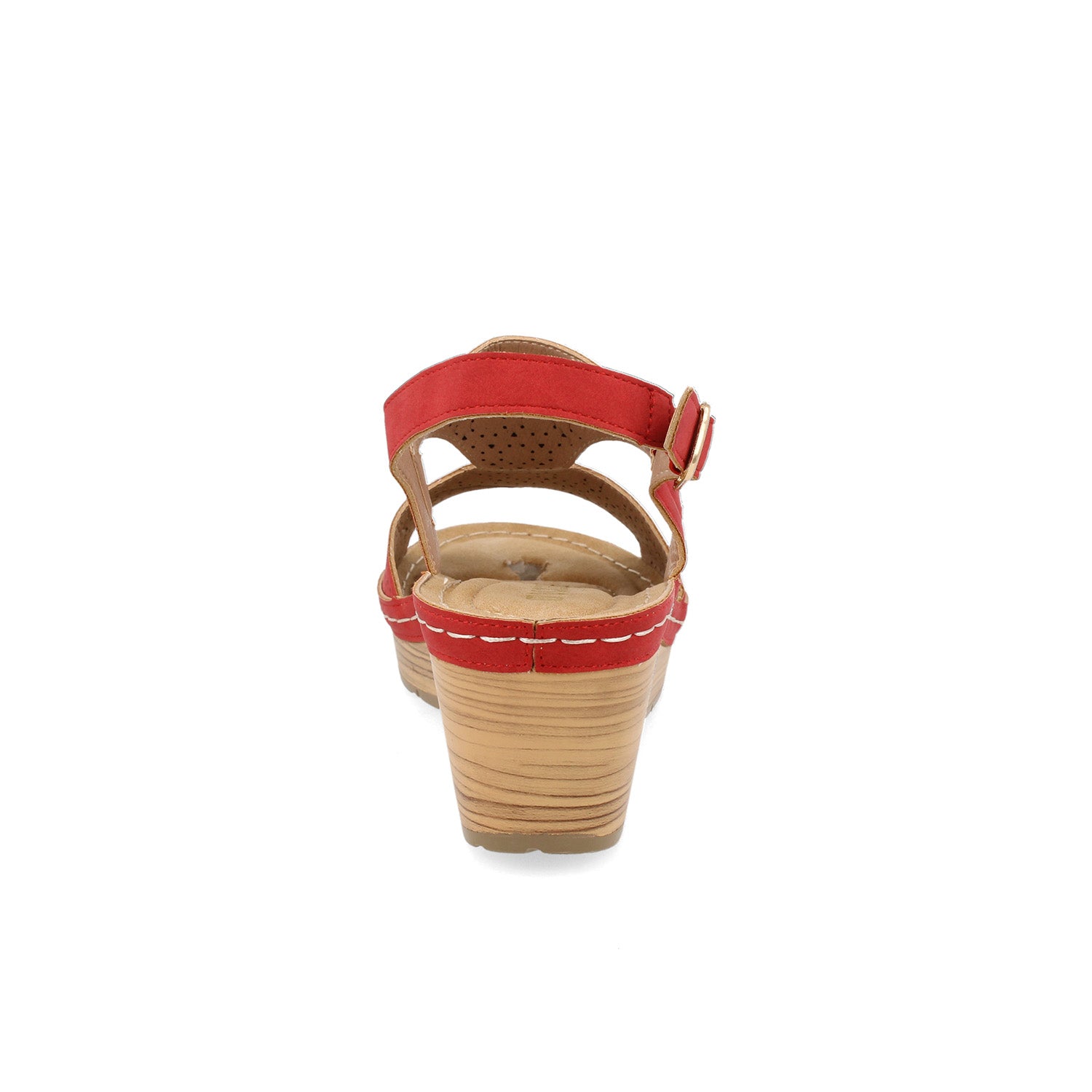 Sandalia Casual Vazza color Rojo para Mujer