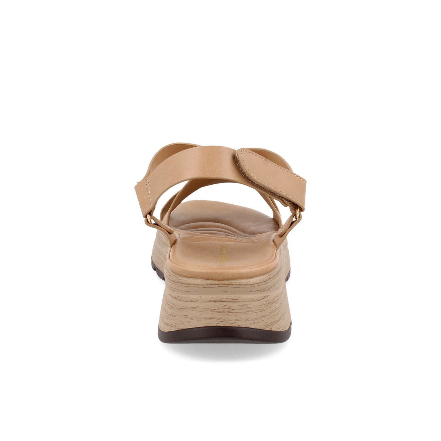 Sandalia Casual Vazza color Camel para Mujer