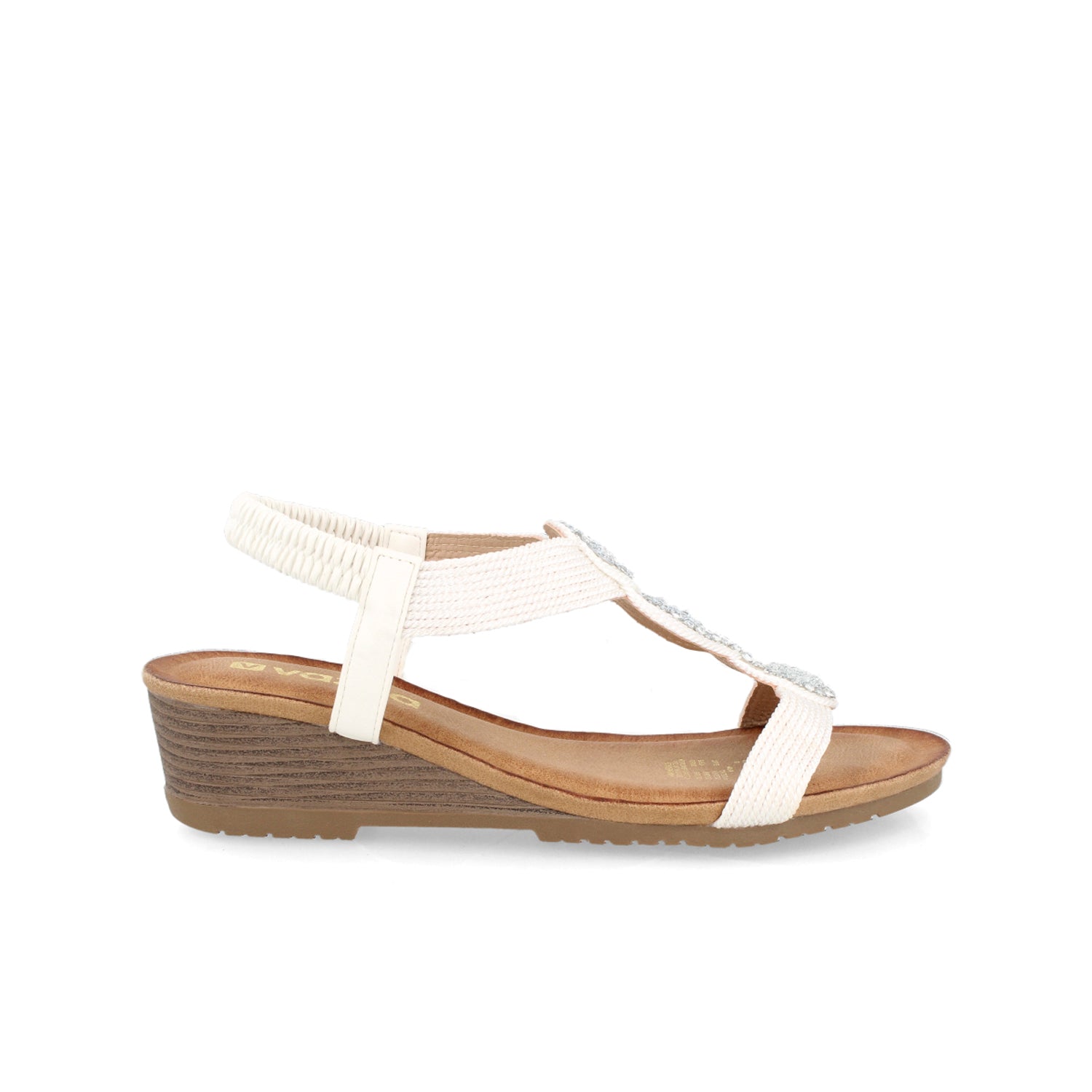 Sandalia Casual Vazza color Blanco para Mujer