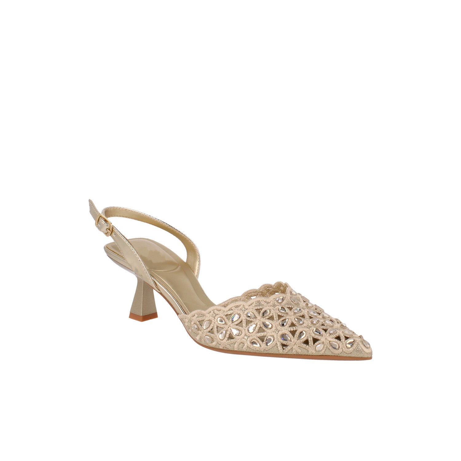 Zapatilla de Vestir Vazza color Oro para Mujer