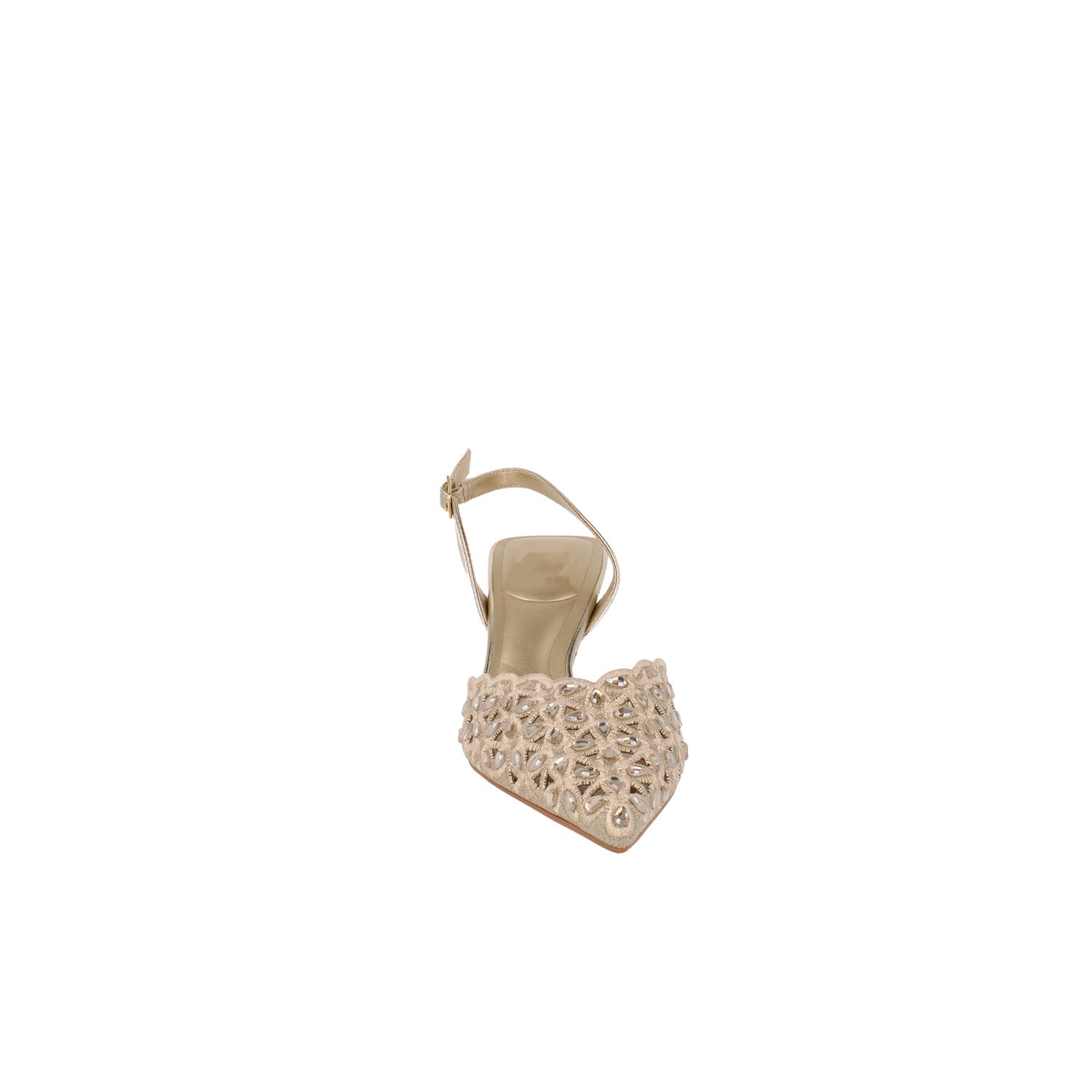 Zapatilla de Vestir Vazza color Oro para Mujer