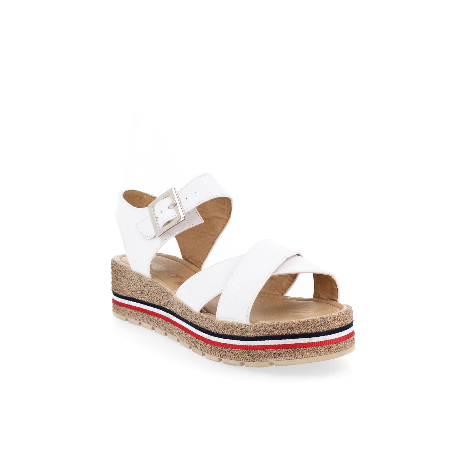 Sandalia Casual Vazza color Blanco para Mujer