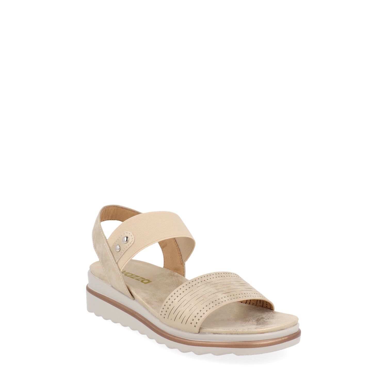 Sandalia Casual Vazza color Oro para Mujer