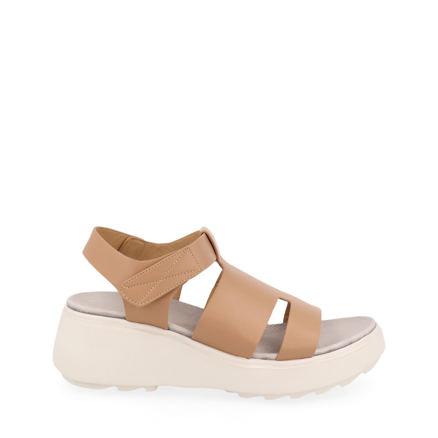 Sandalia Casual Vazza color Beige para Mujer