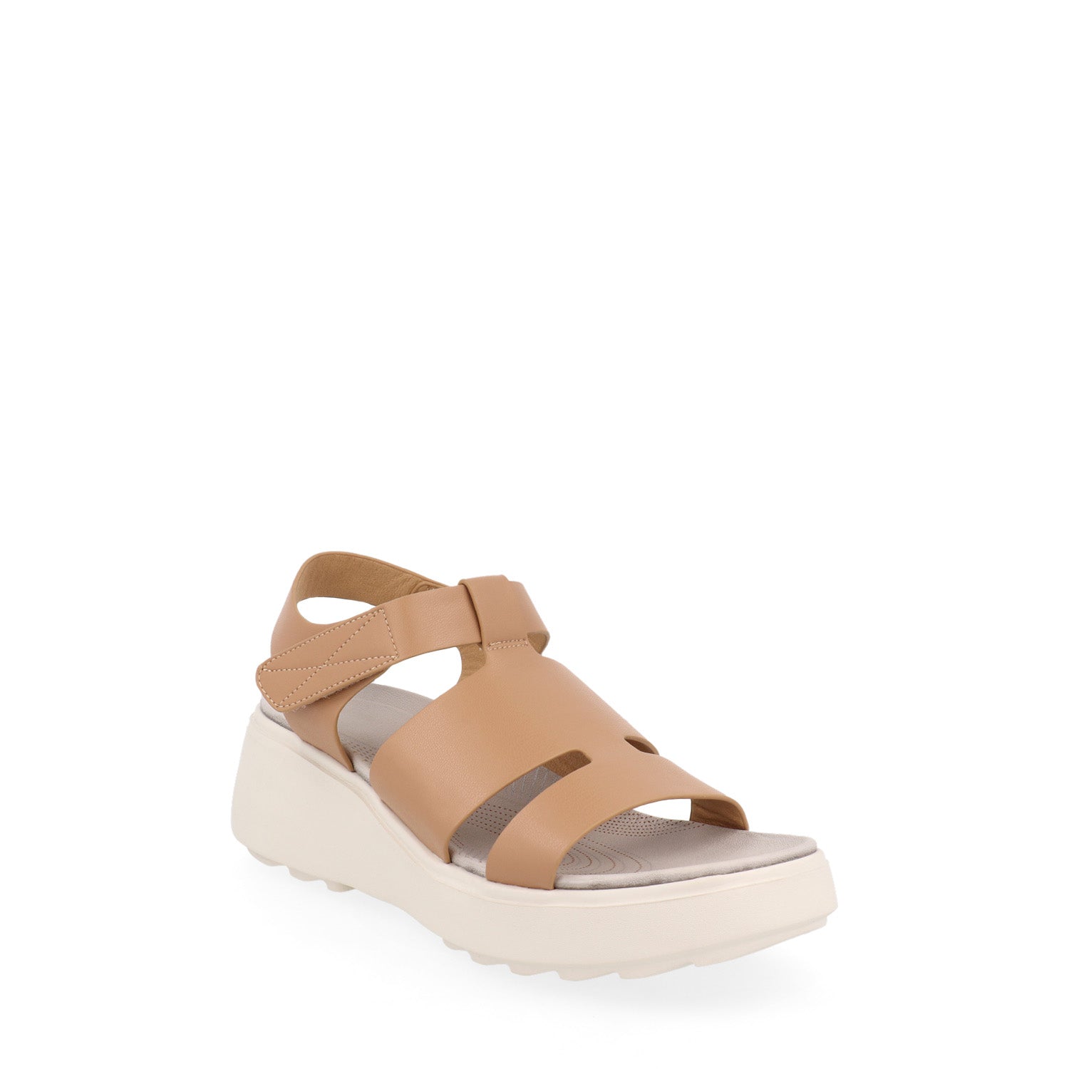 Sandalia Casual Vazza color Beige para Mujer