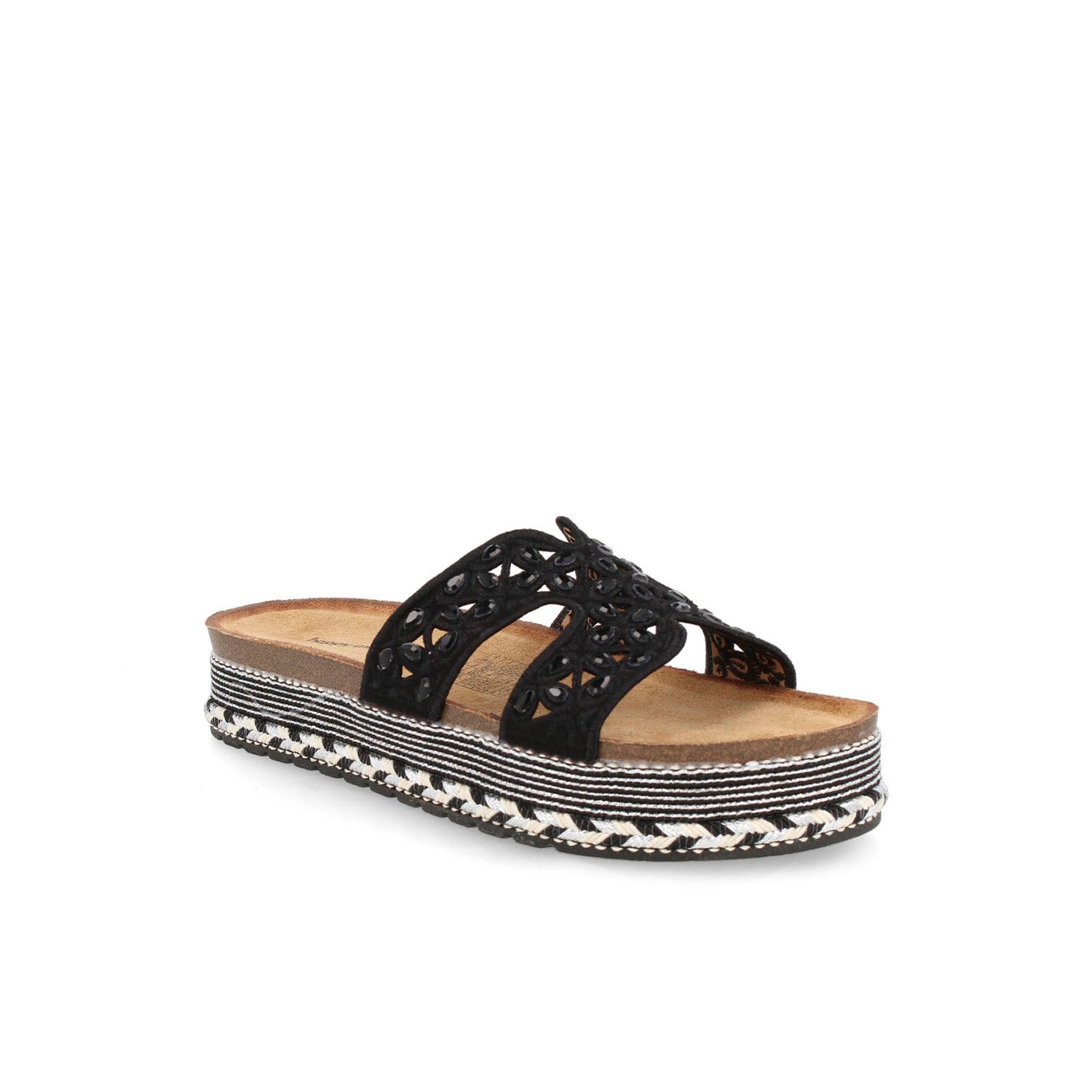 Sandalia Casual Vazza color Negro   para Mujer