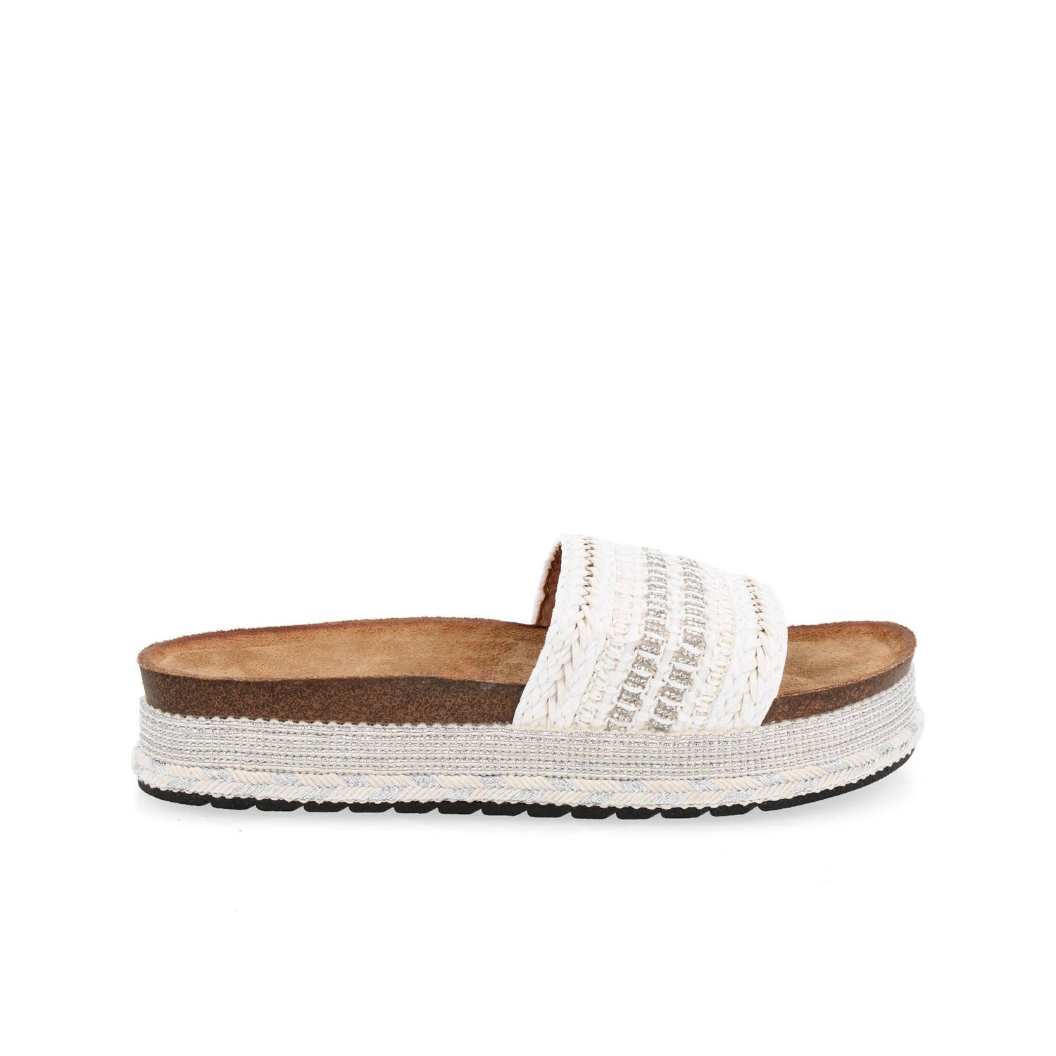 Sandalia Casual Vazza color Blanco para Mujer