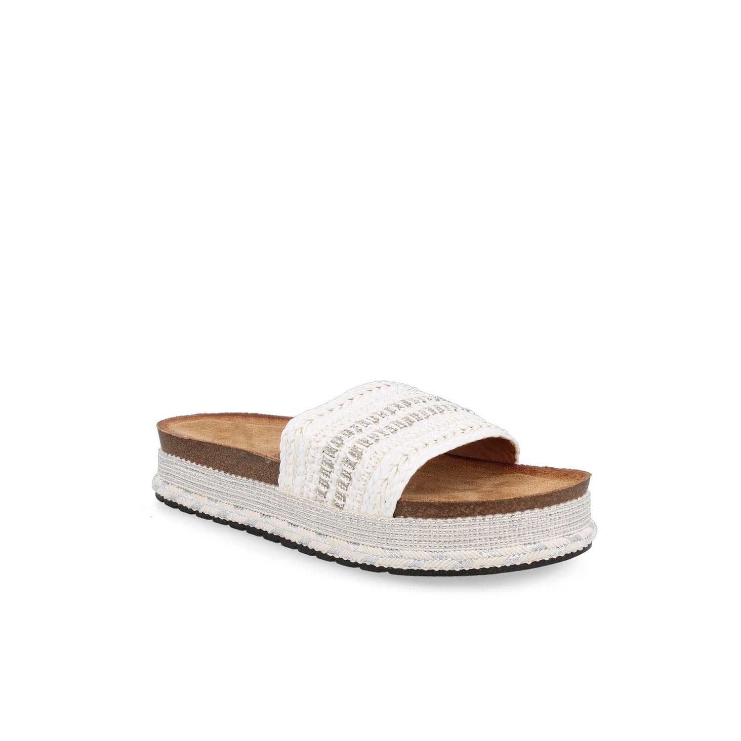 Sandalia Casual Vazza color Blanco para Mujer