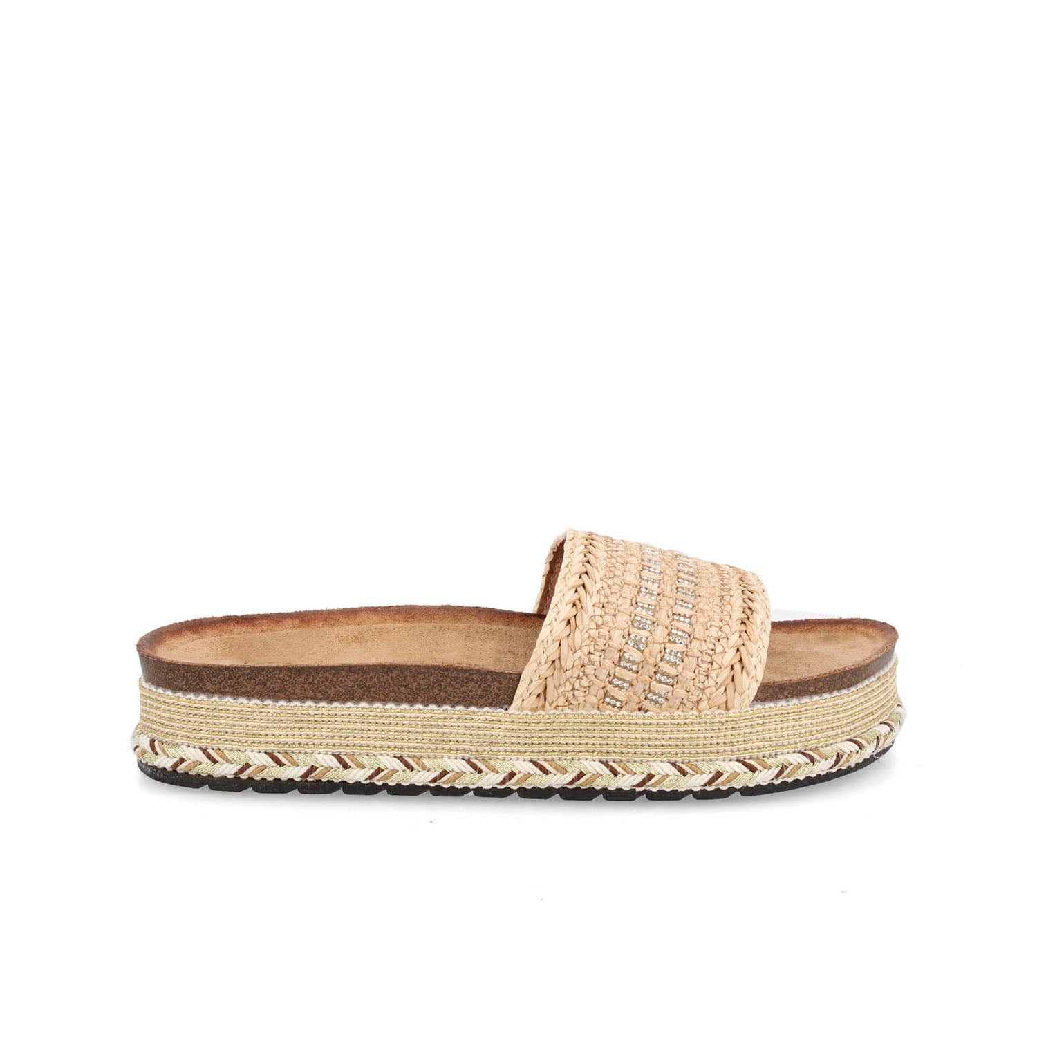 Sandalia Casual Vazza color Beige para Mujer