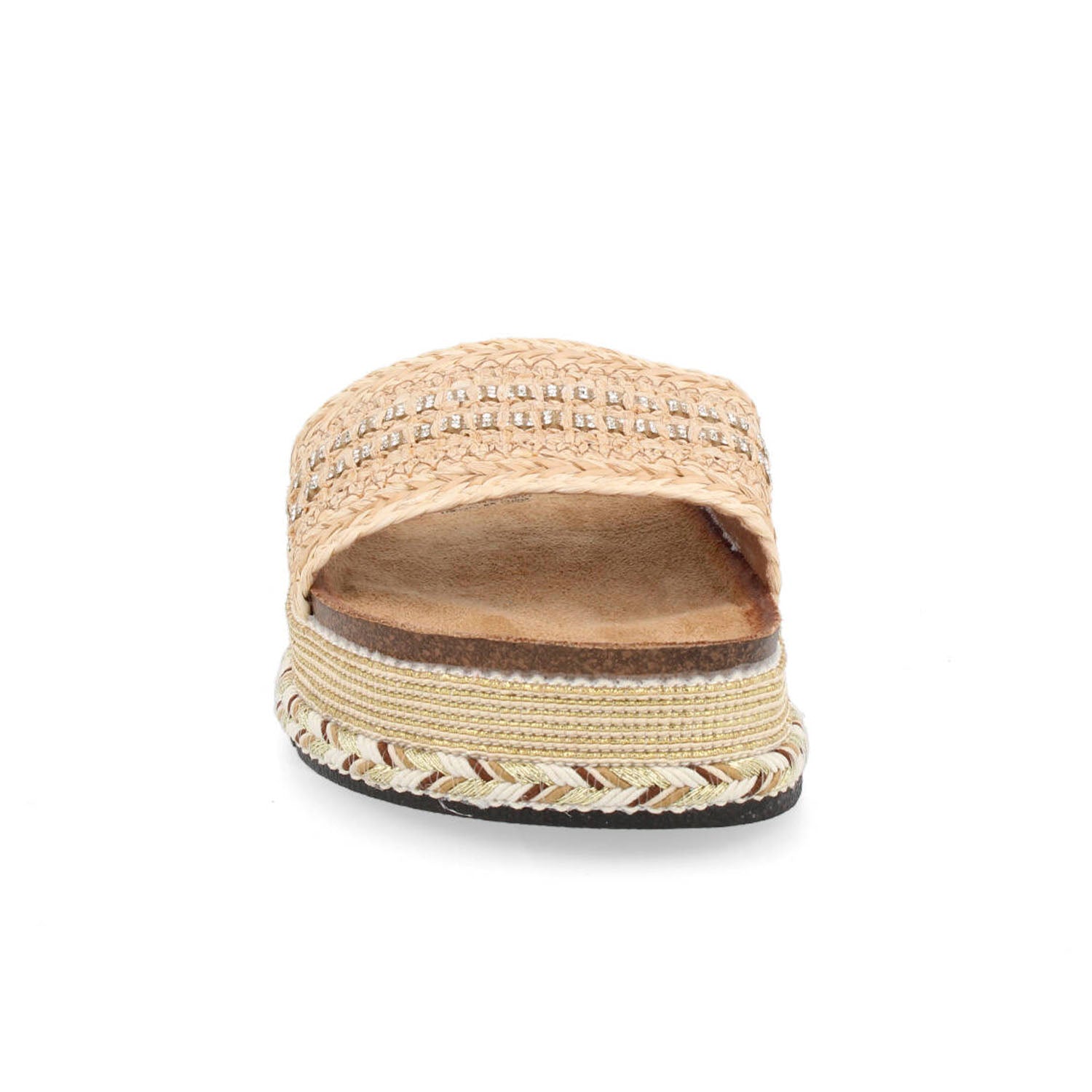 Sandalia Casual Vazza color Beige para Mujer