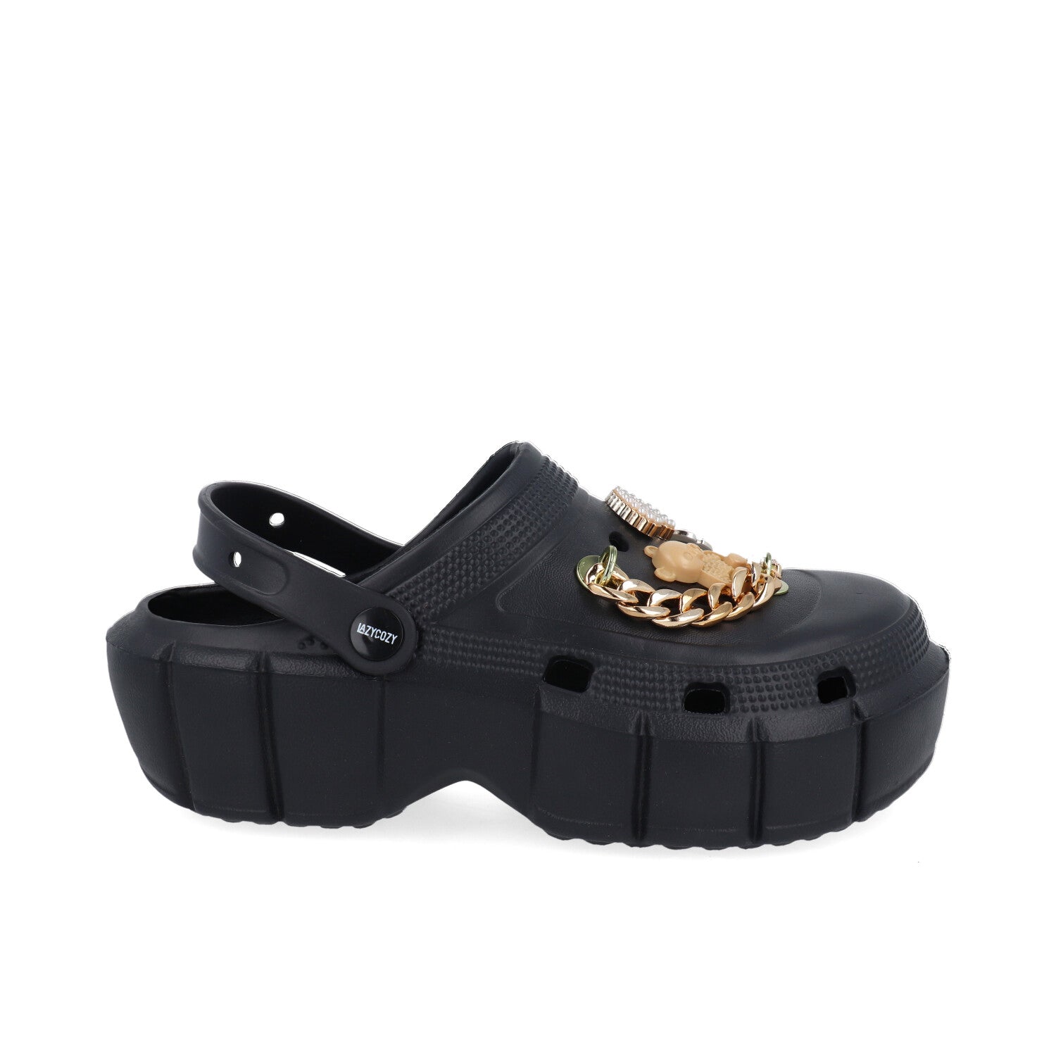 Sandalia de Playa Vazza color Negro para Mujer