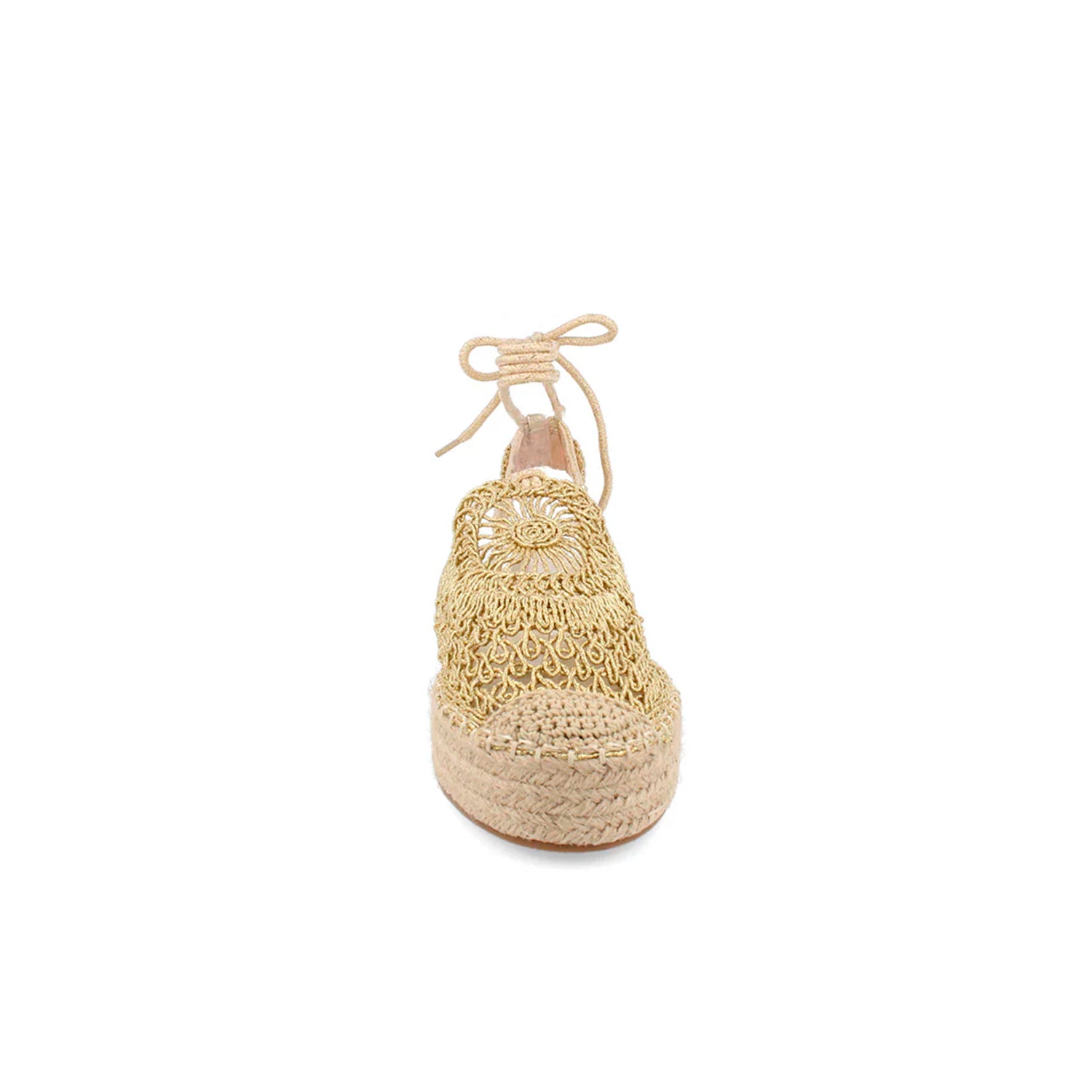 Sandalia Casual Vazza color Oro para Mujer