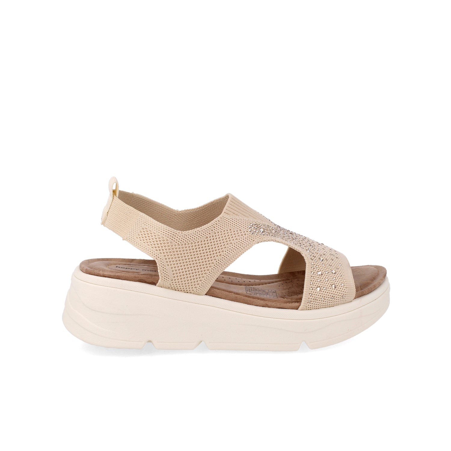 Sandalia Casual Vazza color Beige para Mujer