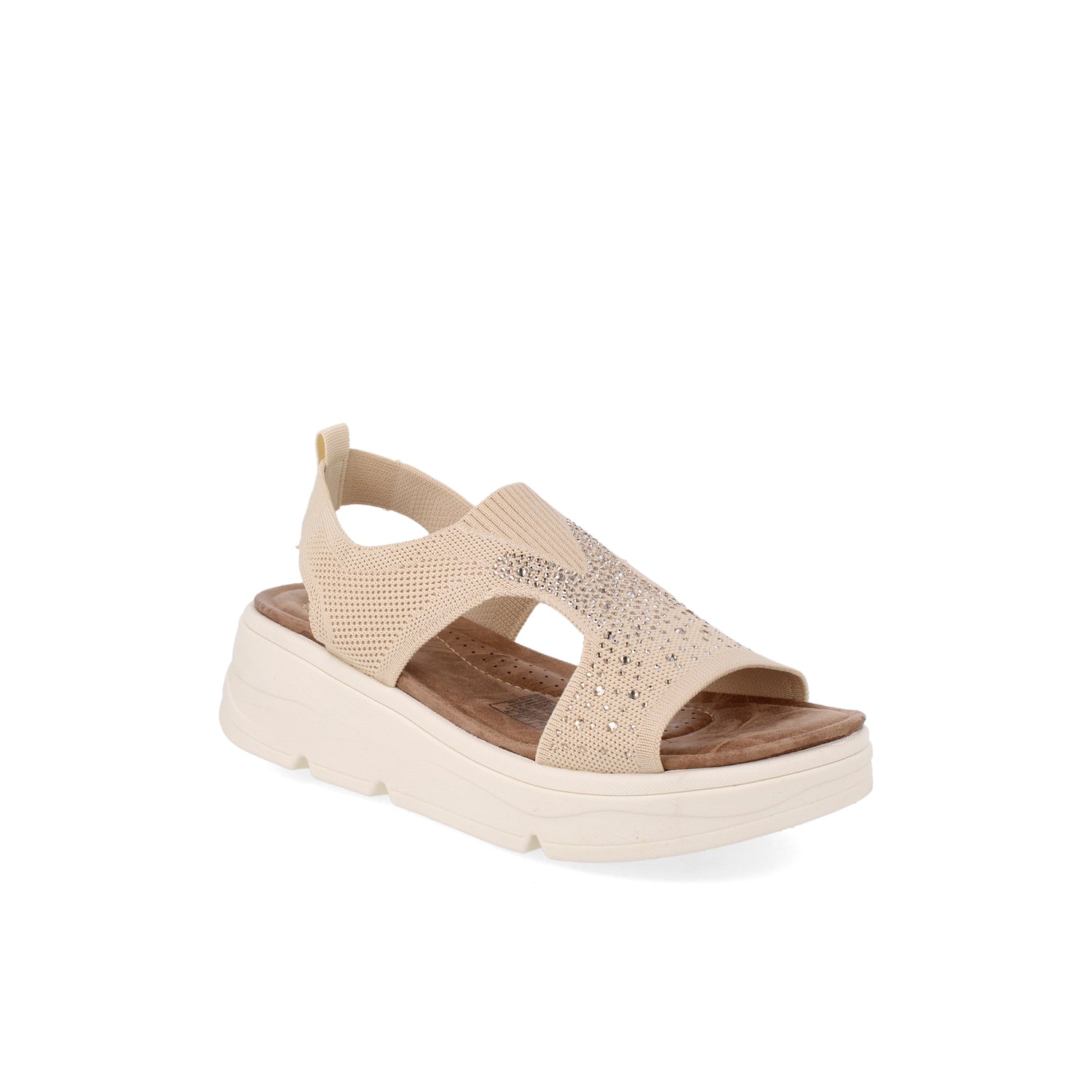 Sandalia Casual Vazza color Beige para Mujer