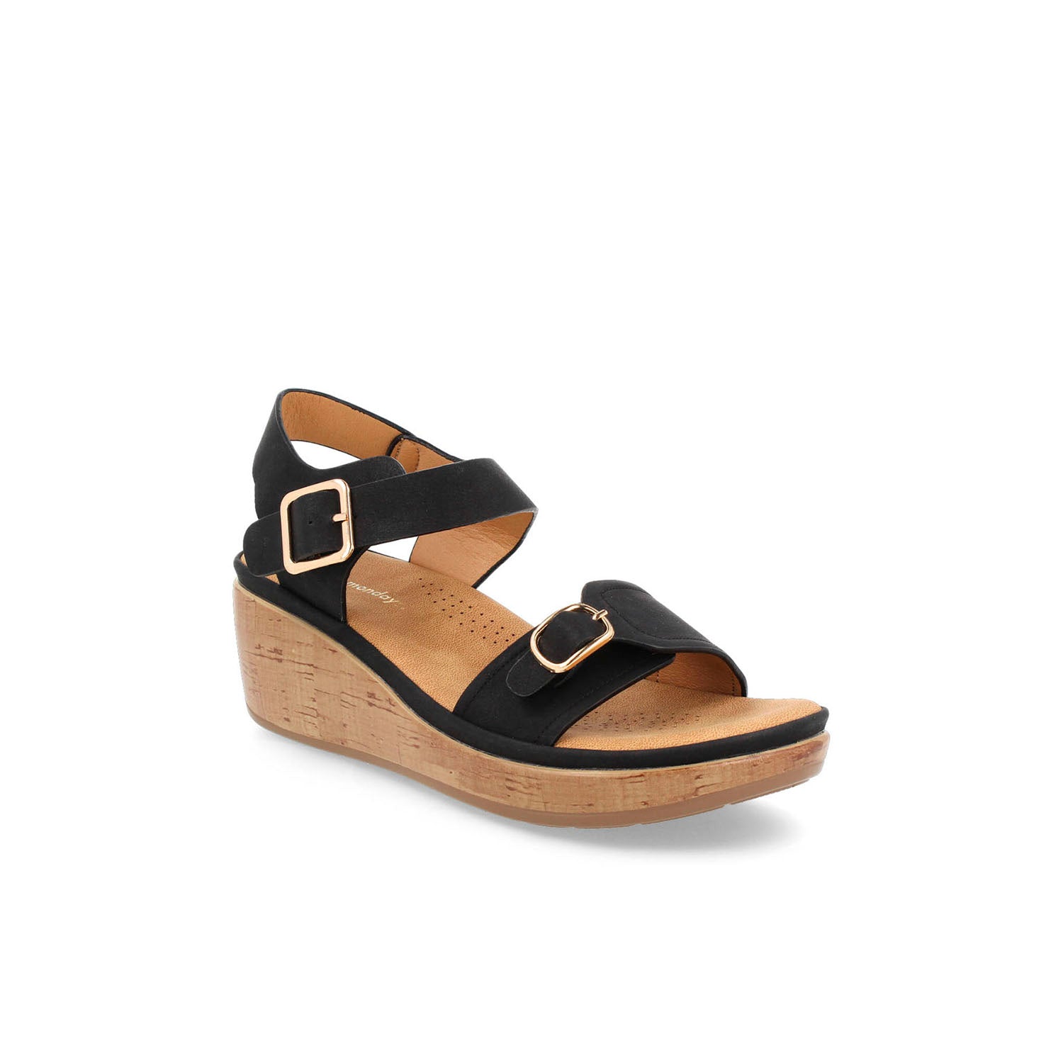 Sandalia Casual Vazza color Negro   para Mujer