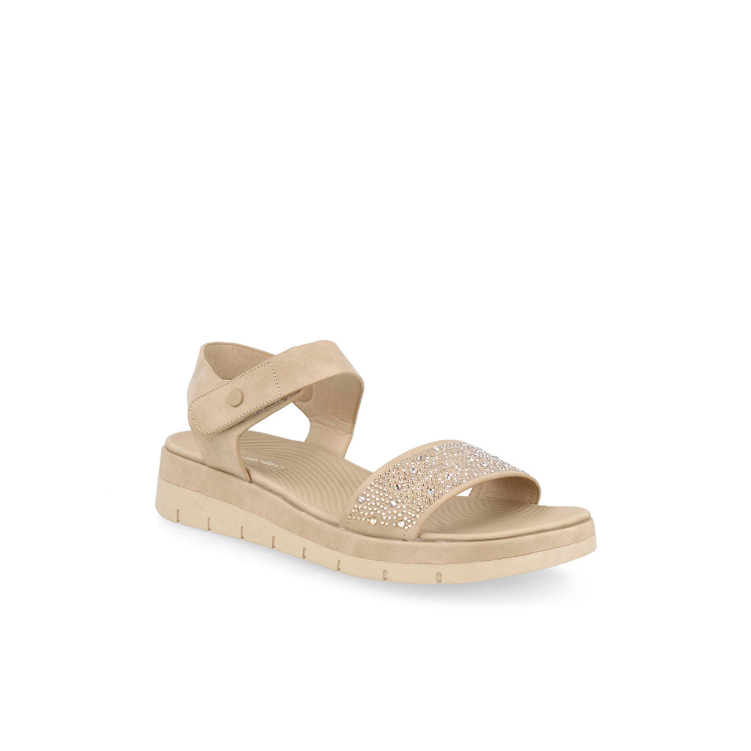 Sandalia Casual Vazza color Beige   para Mujer