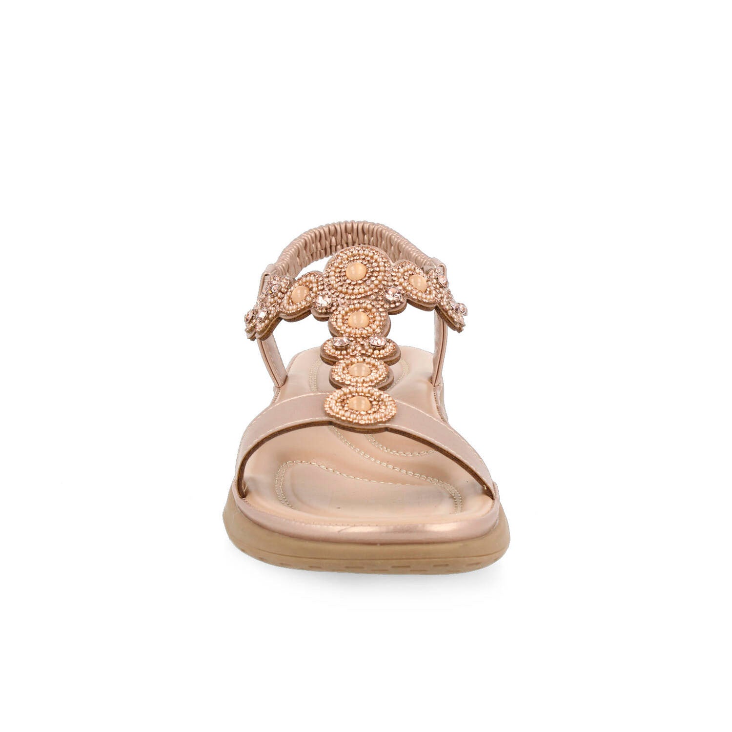 Sandalia Casual Vazza color Oro  Rosado para Mujer