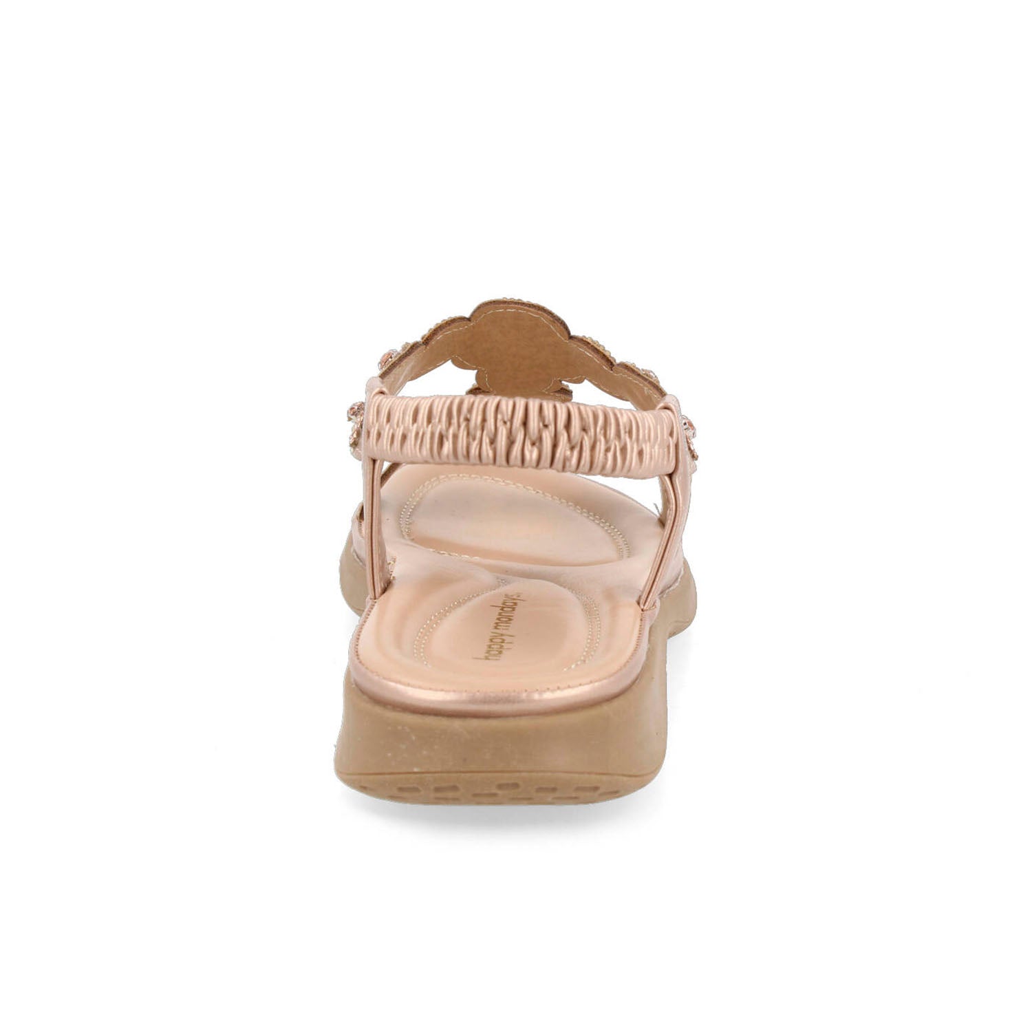 Sandalia Casual Vazza color Oro  Rosado para Mujer
