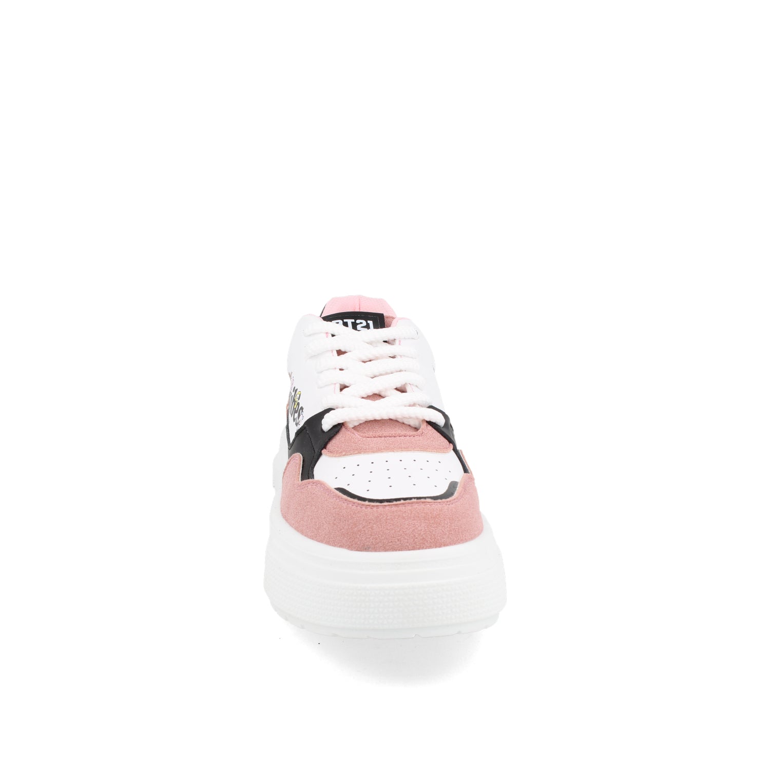 Tenis Urbano BT21 color Blanco con Rosa para Mujer