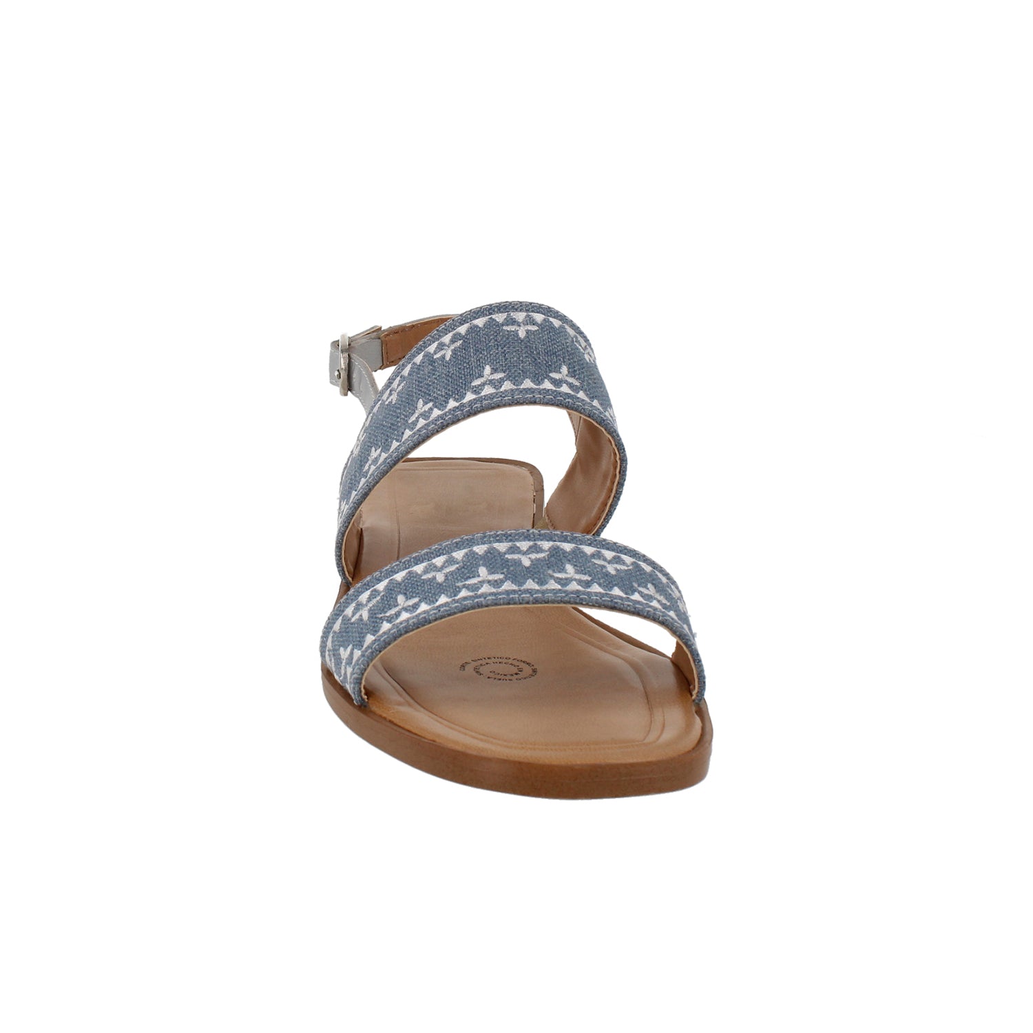 Sandalia Casual Vazza color Azul Mezclilla para Mujer