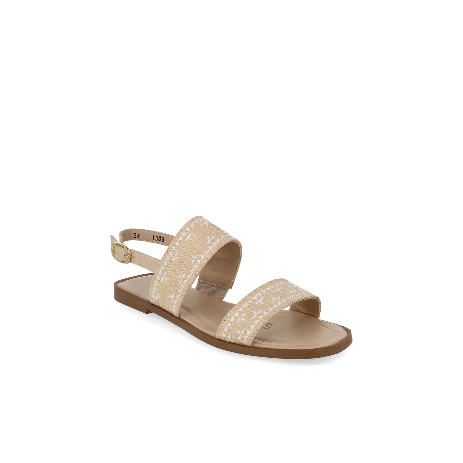 Sandalia Casual Vazza color Paja para Mujer